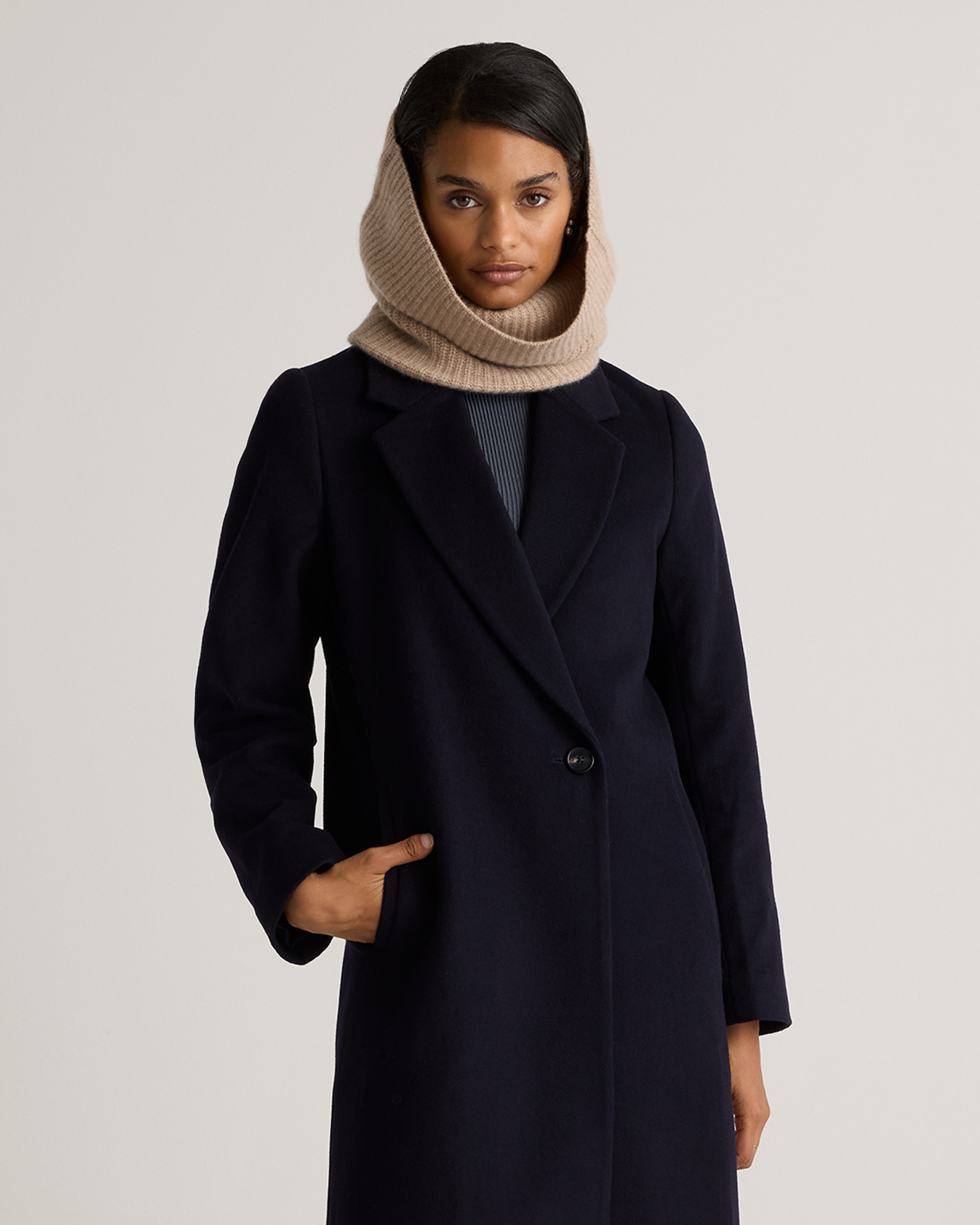 Oatmeal Mongolian Cashmere Snood