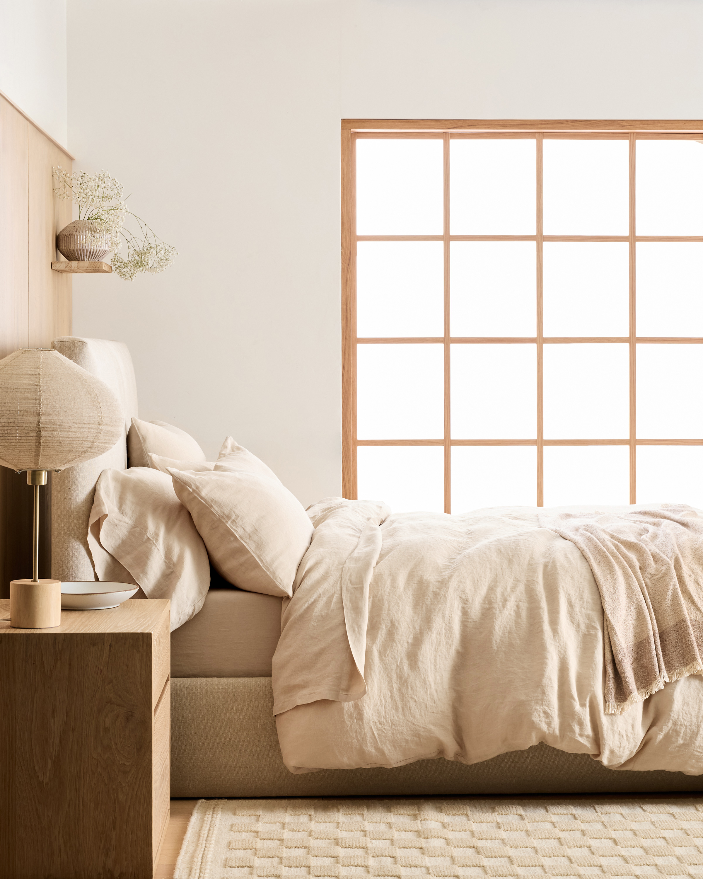 Oat European Linen Duvet Cover