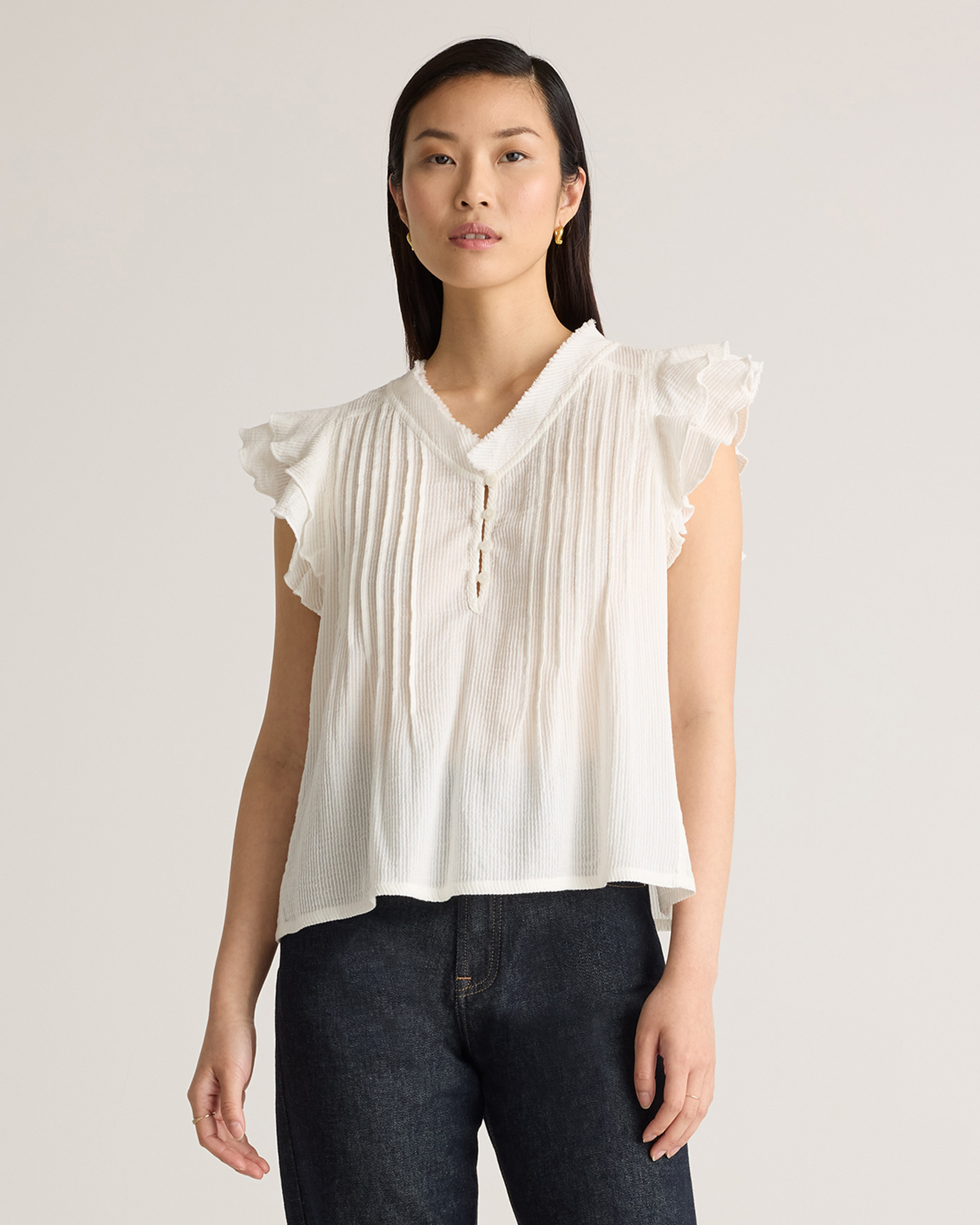 Herlipto Airy Ruffled Sleeve Blouse Mサイズ Herlipto Airy Ruffled Sleeve Blouse Mサイズ - メルカリ