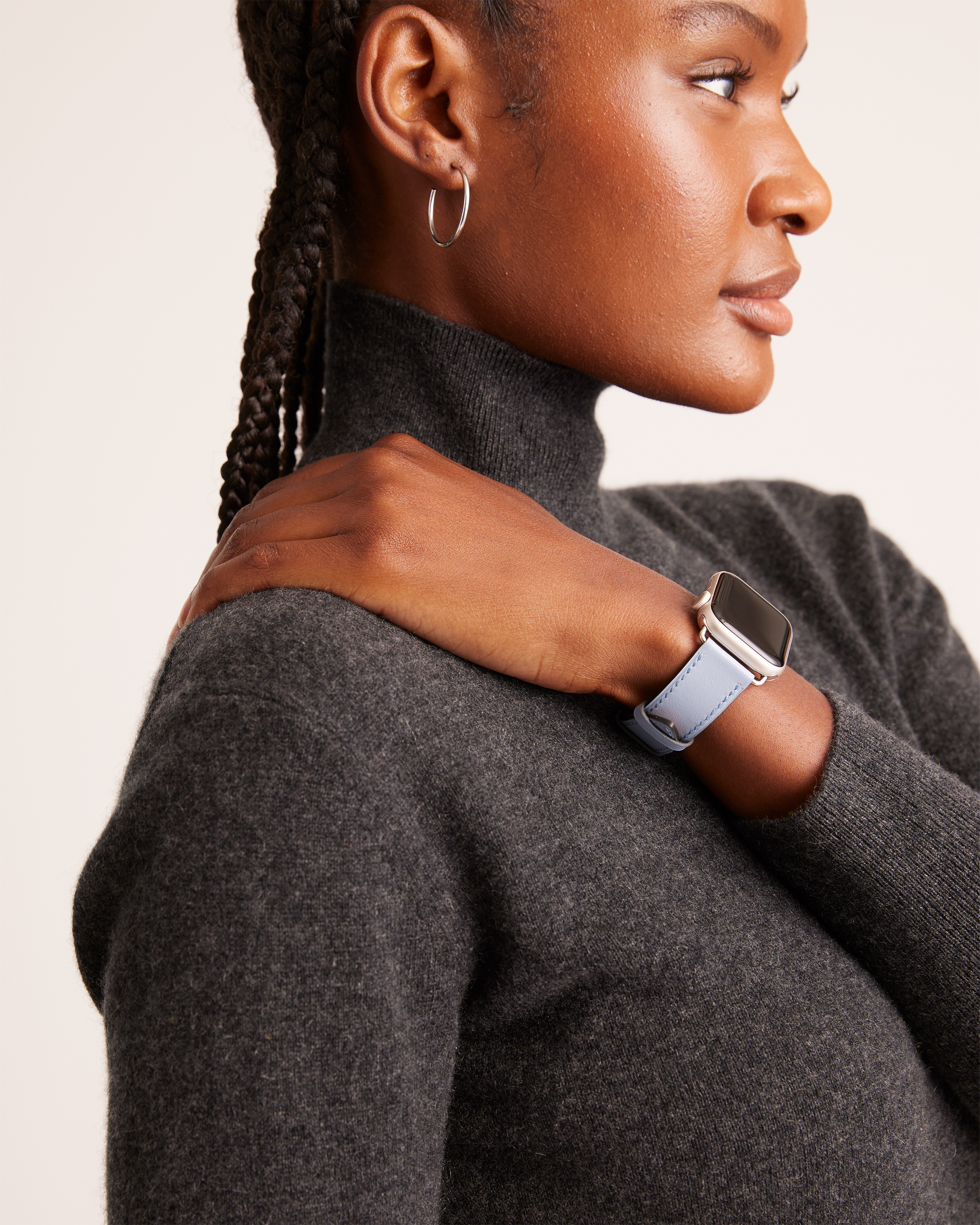 Bracelet De Montre Cuir Bleu Texturé 15mm - Neuf Sans étiquette - Fabriqué En Allemagne