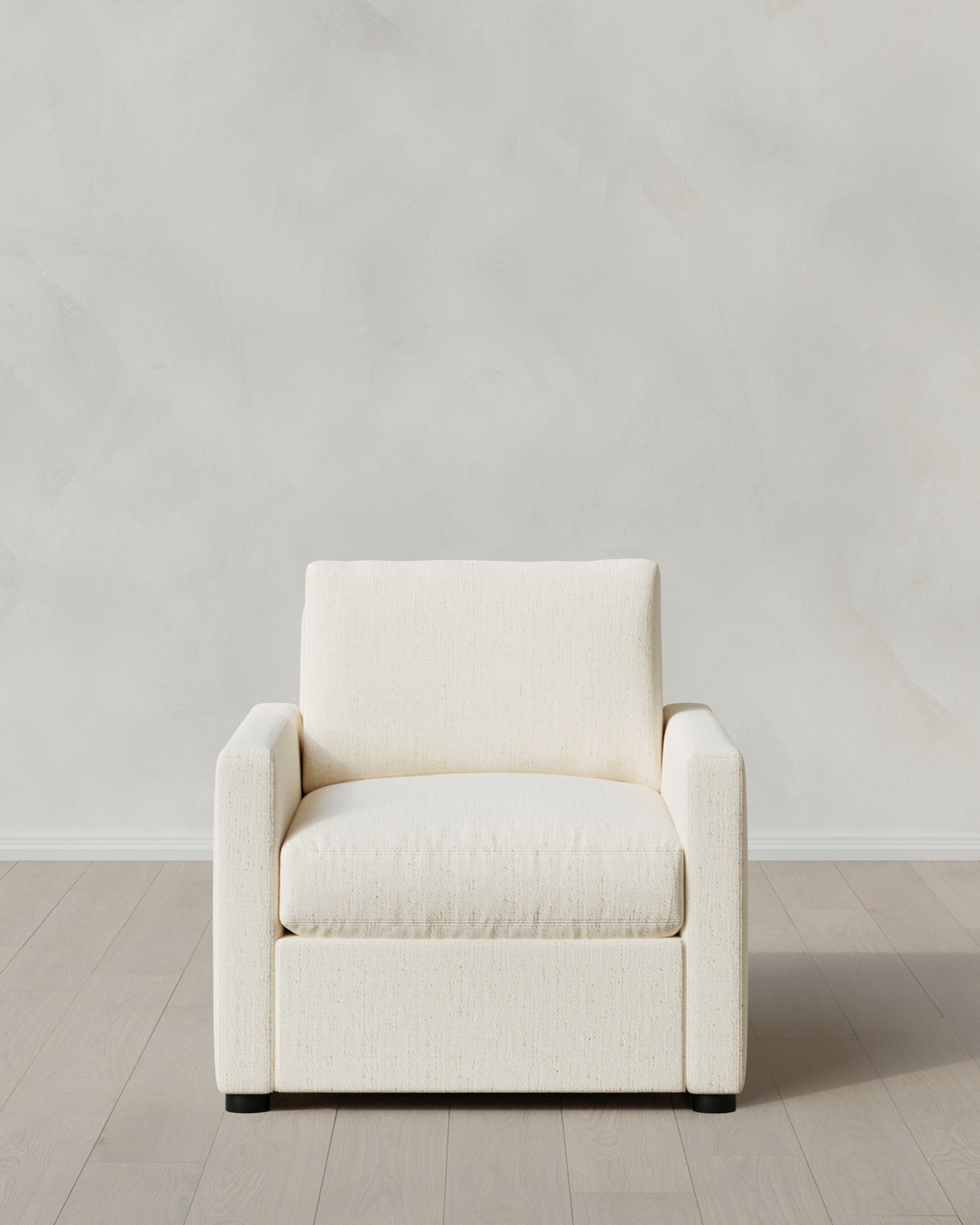 Snow Brennan Accent Chair in Performance Chenille Linen Blend