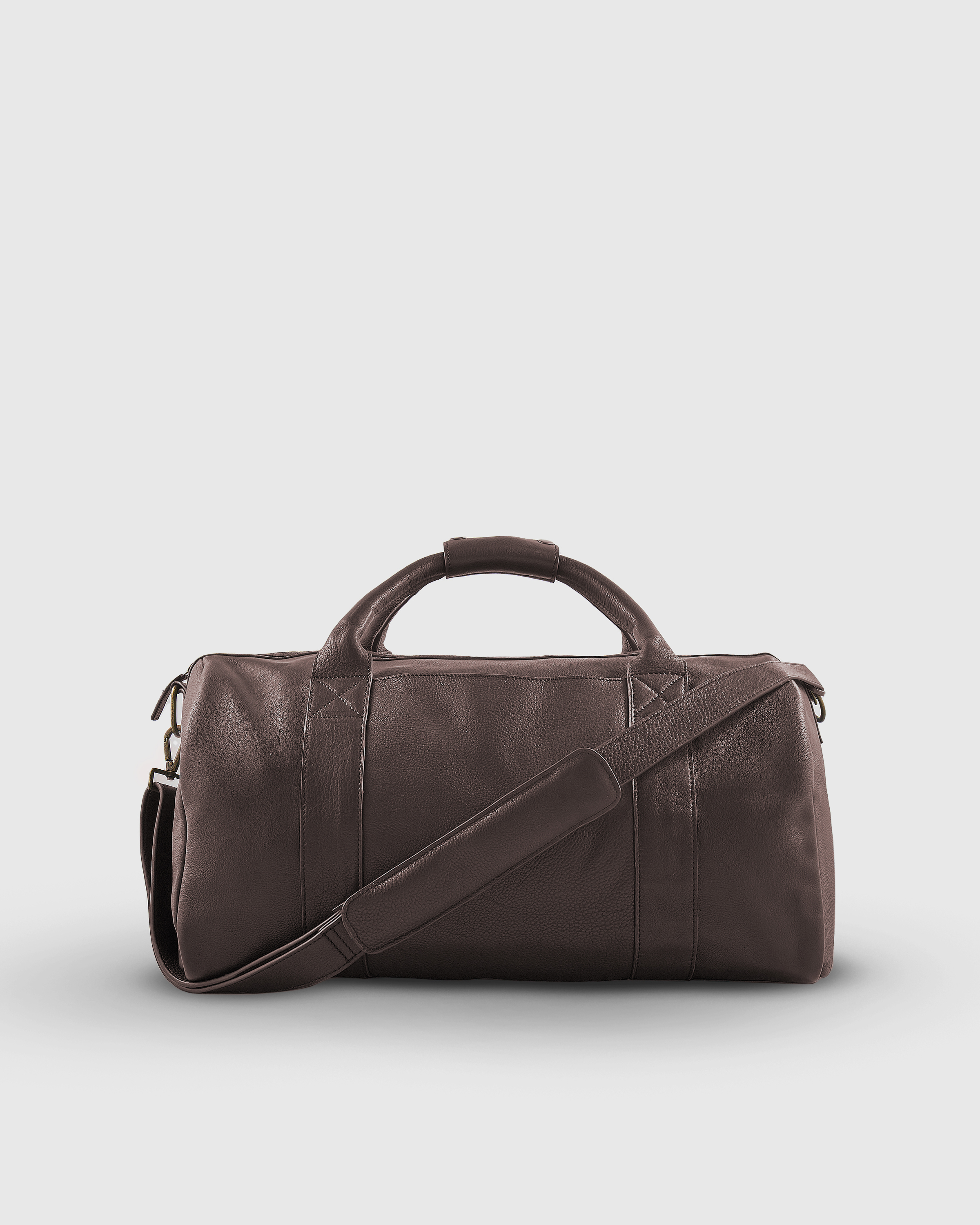 Dark Brown Nappa Leather Duffle Bag