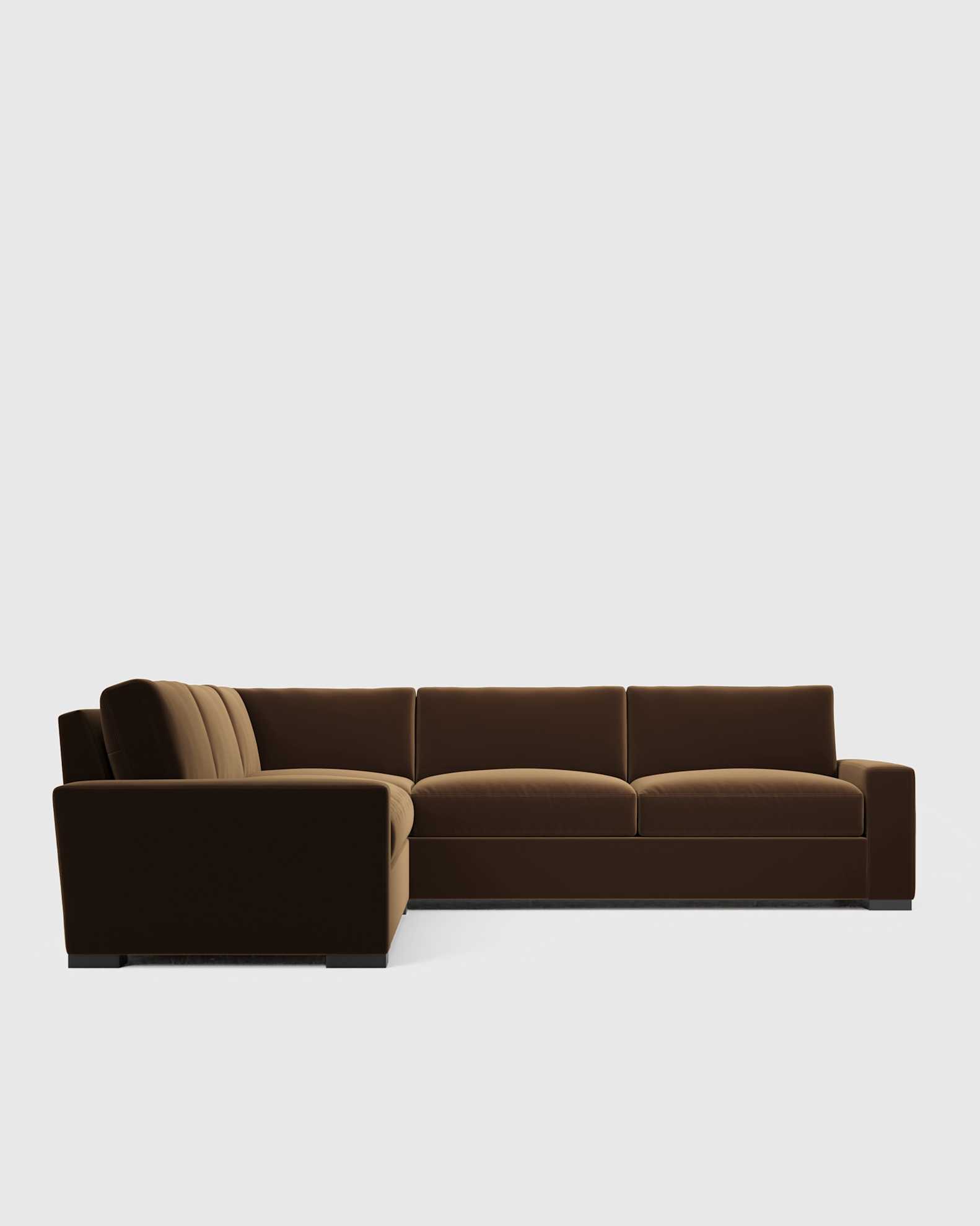 Bruno Leather Chaise Sectional