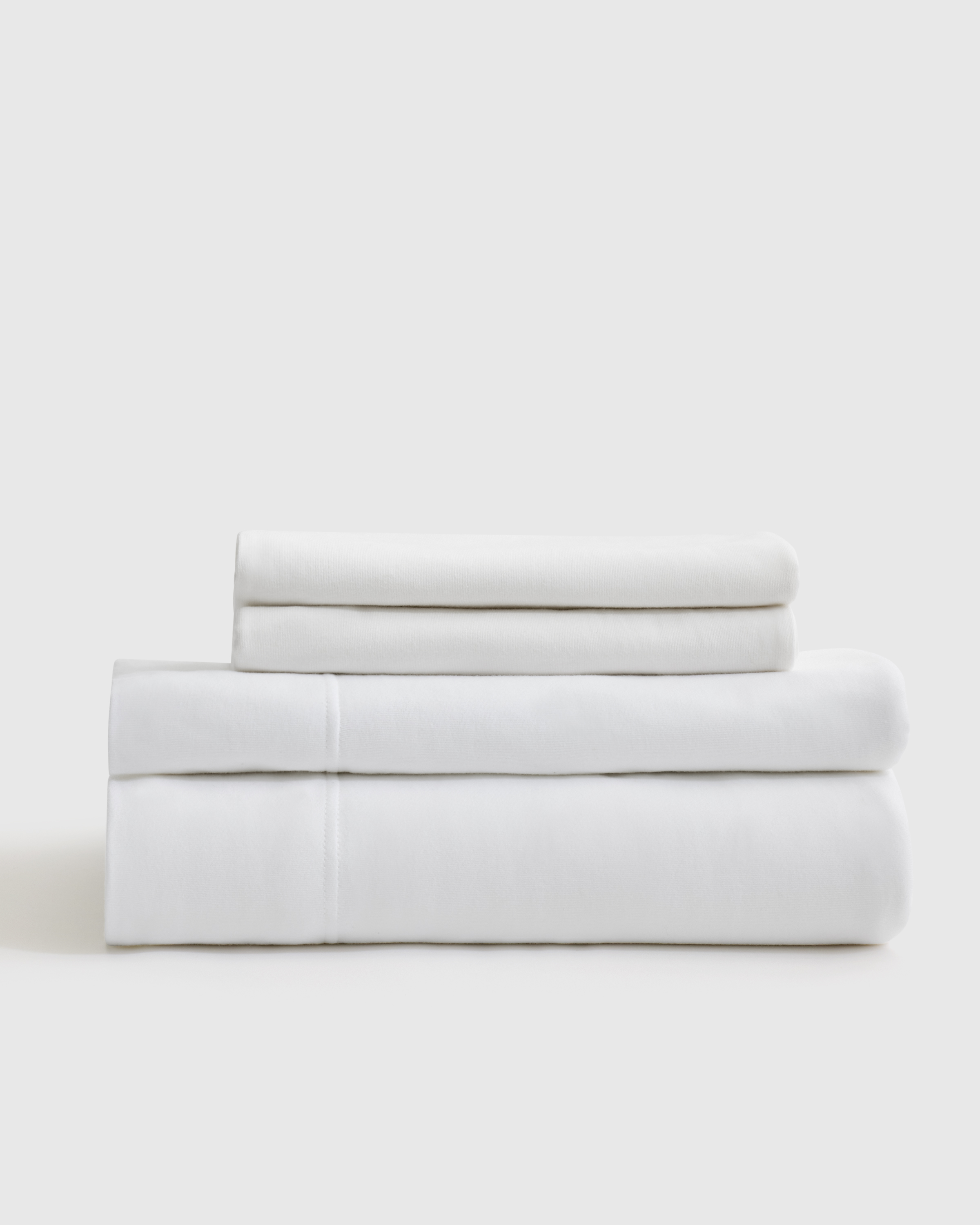 White Organic Jersey Sheet Set