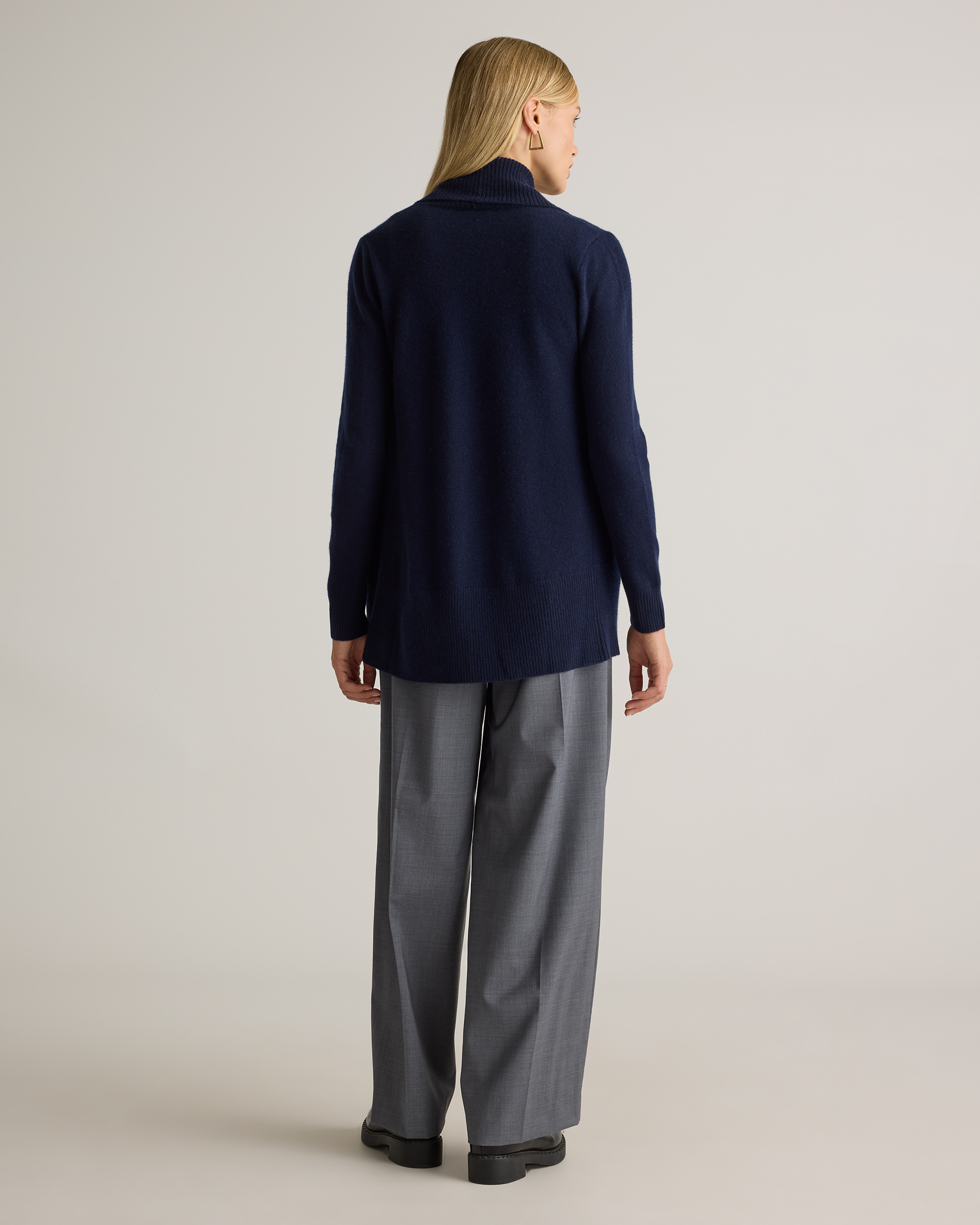 Mongolian Cashmere Open Cardigan Sweater