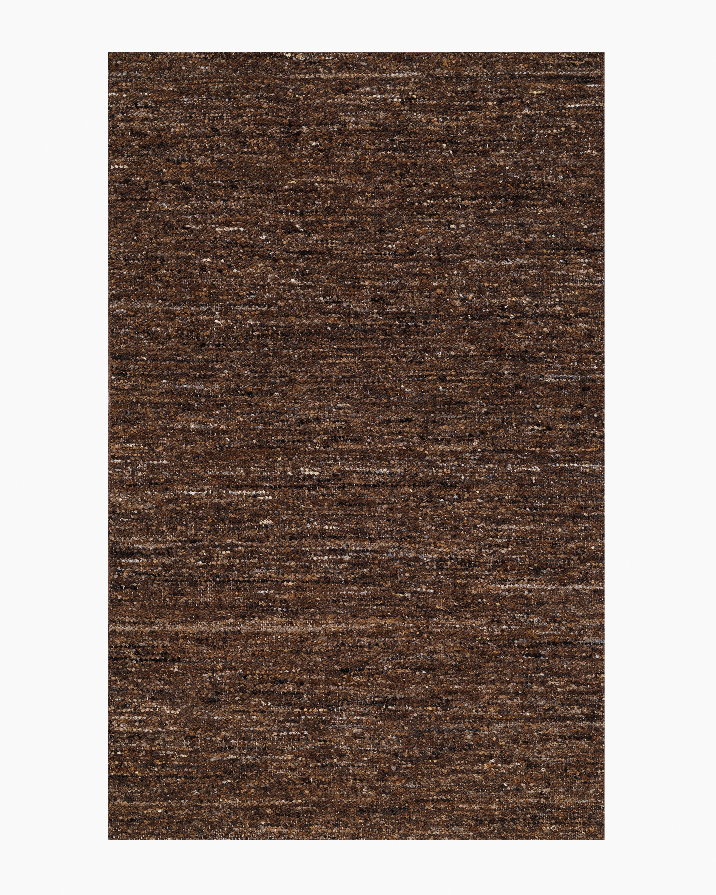 Brown Liam Handwoven Wool Boucle Rug