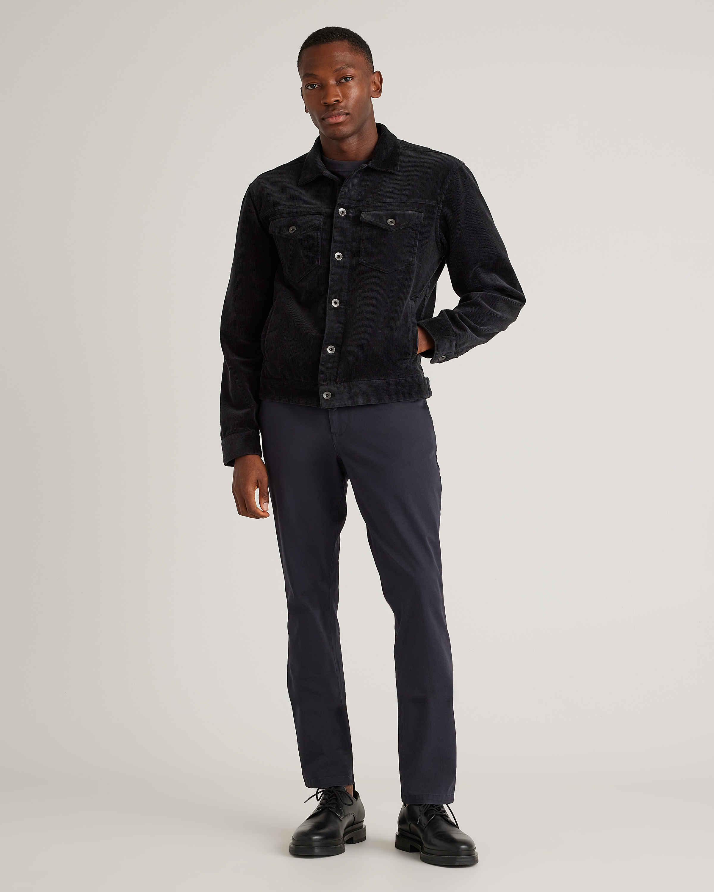 Organic Stretch Corduroy Trucker Jacket