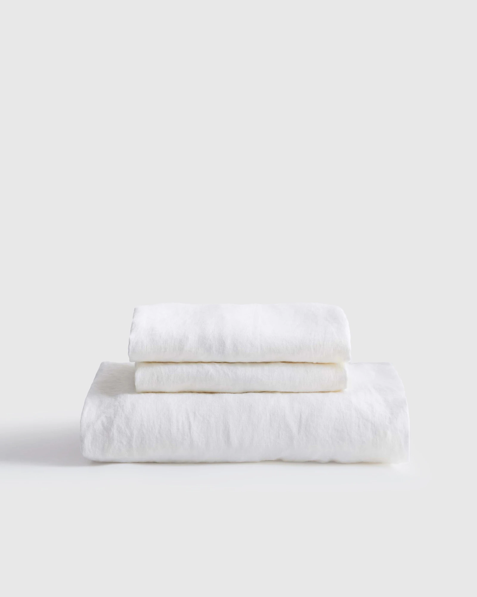 European Linen Fitted Sheet Set - Queen - Natural Chambray