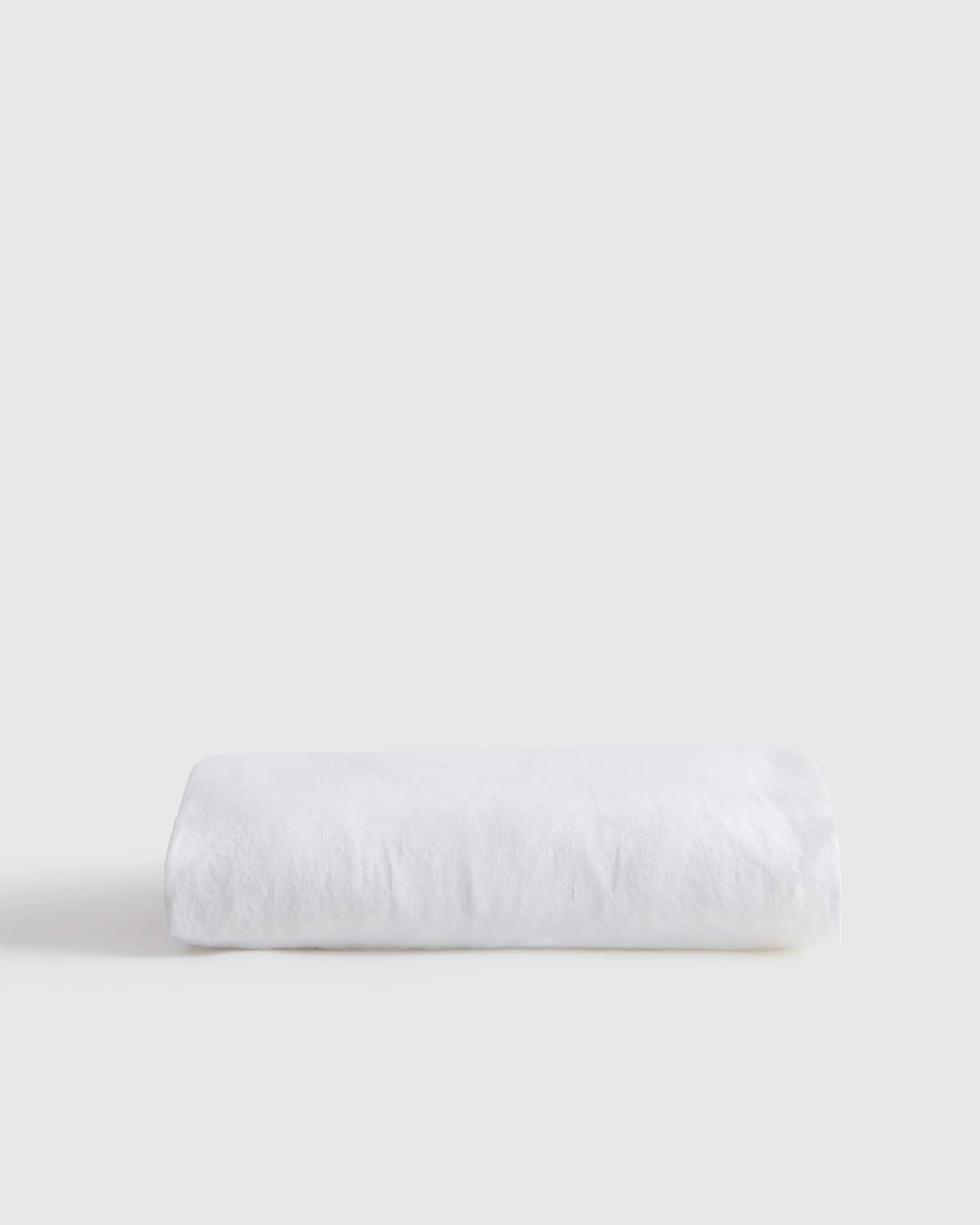 White European Linen Fitted Sheet