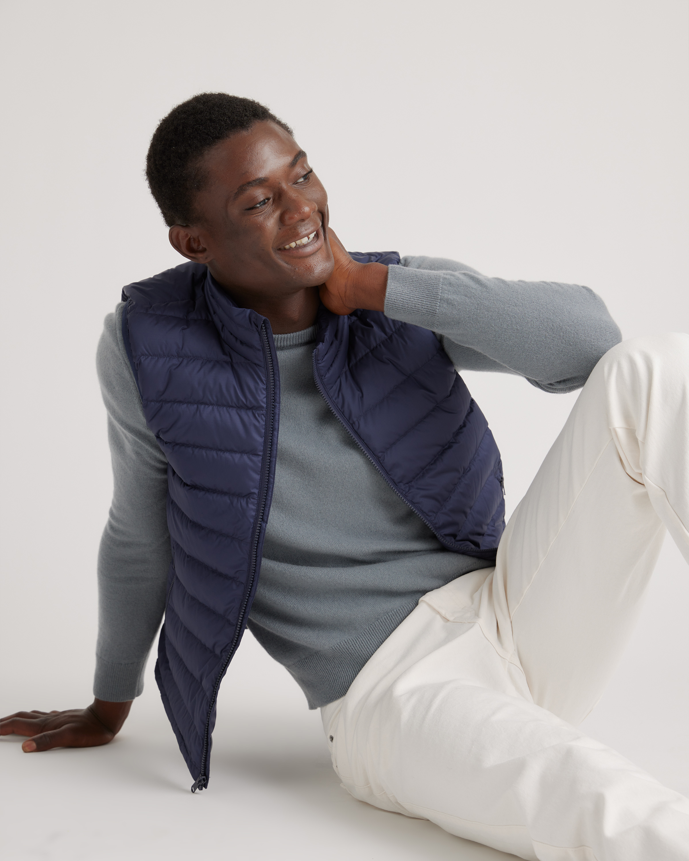 Men's Lightweight Down Packable Puffer Vest | Quince Canada