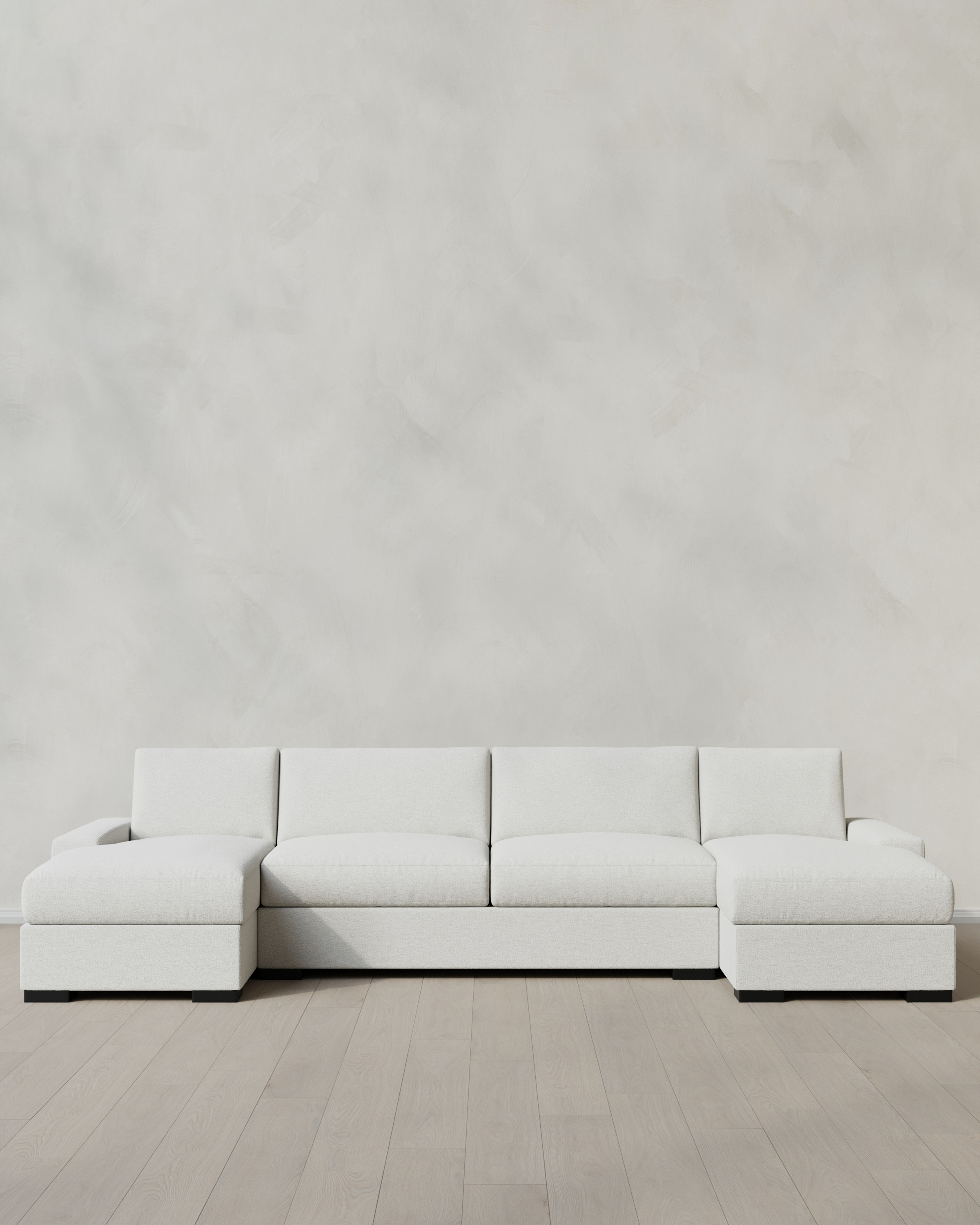 Snow Stillman U Sectional in Performance Basketweave