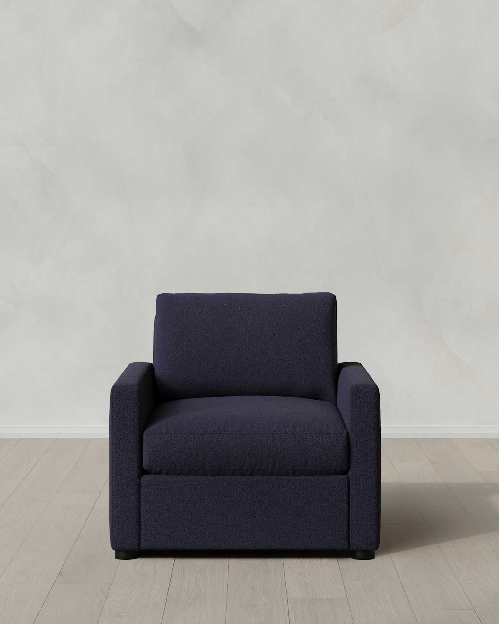 Narrow Track Arm Armchair Bru Colourwash Navy