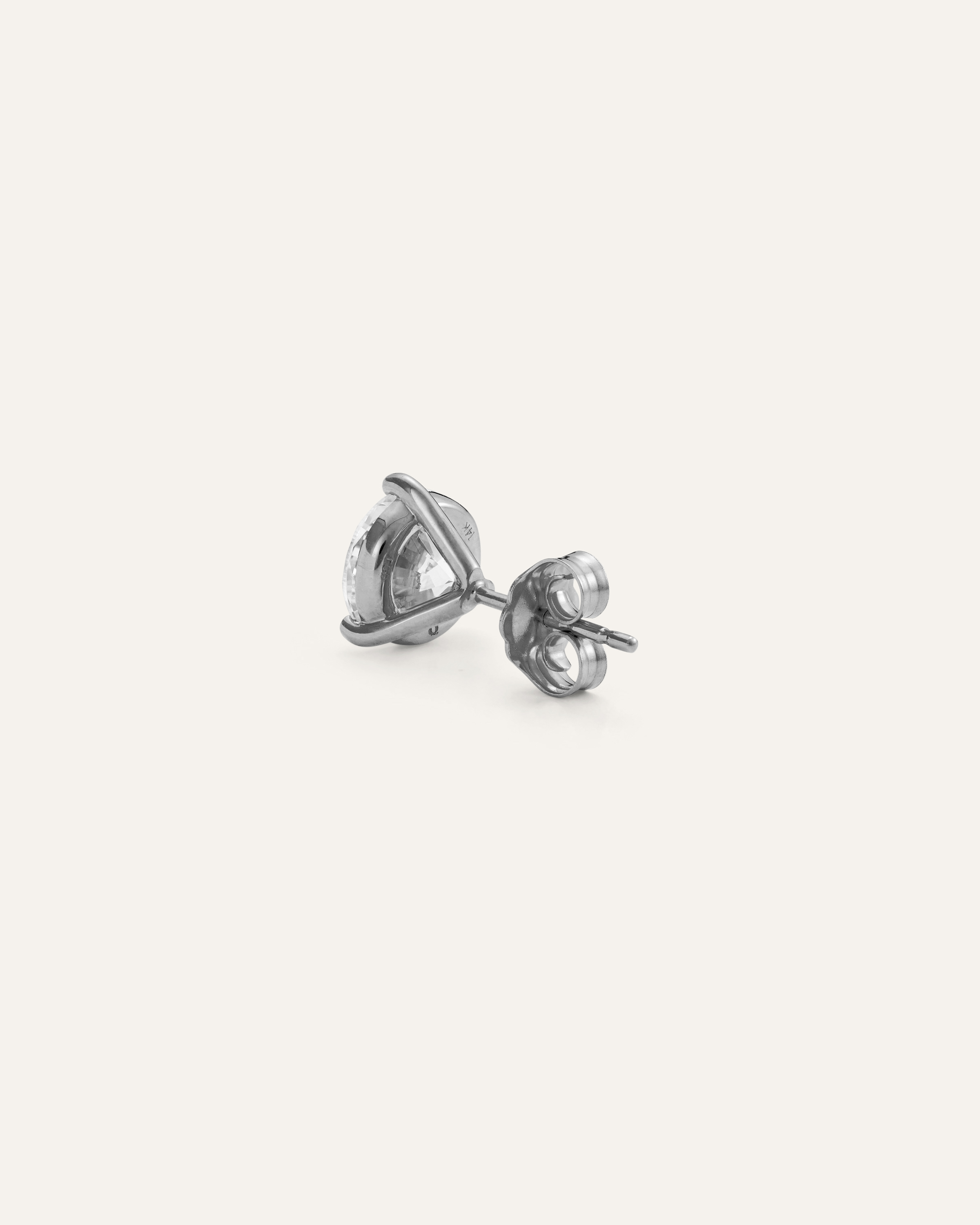 14K Gold Lab Grown Diamond Martini Studs - 2.5ctw - thumbnail 10