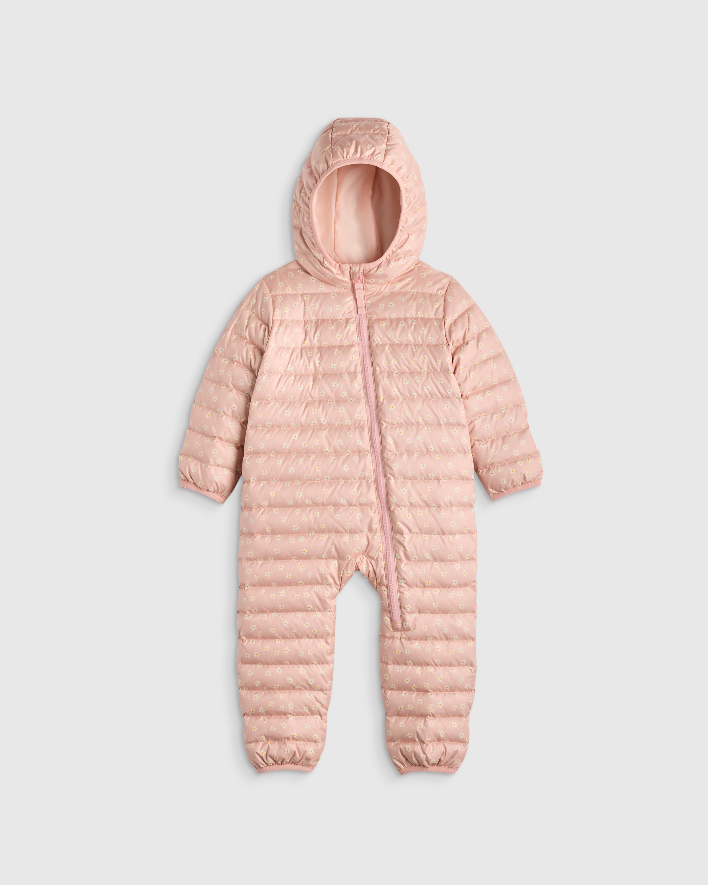 Pink Mini Floral Lightweight Down Puffer Bunting