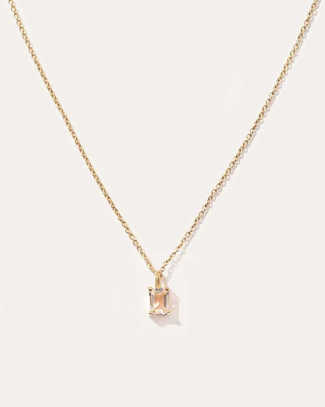14K Gold Diamond & Semi-Precious Gemstone Drop Necklace