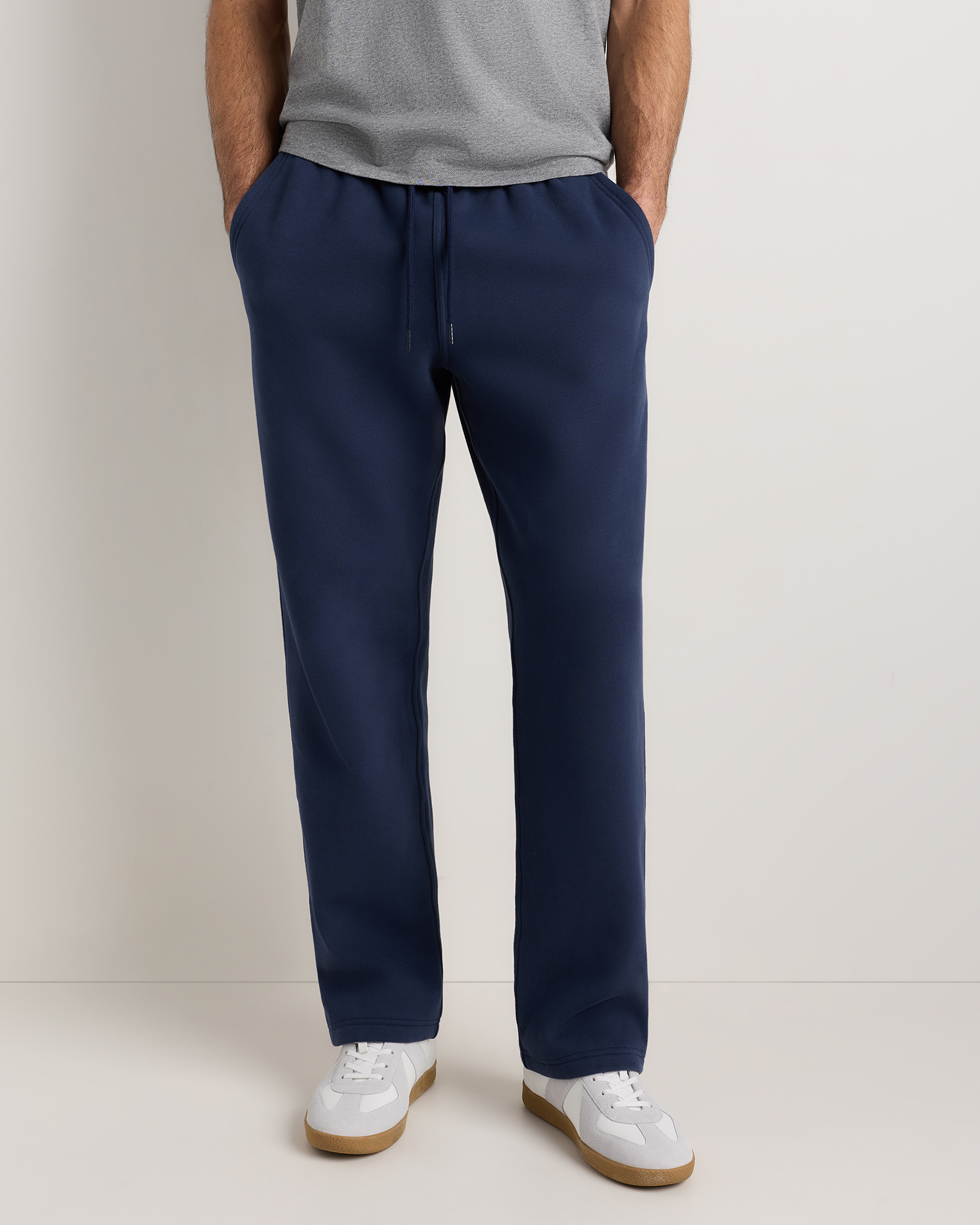 Washed Deep Navy Everyday Fleece Straight Leg Sweatpants