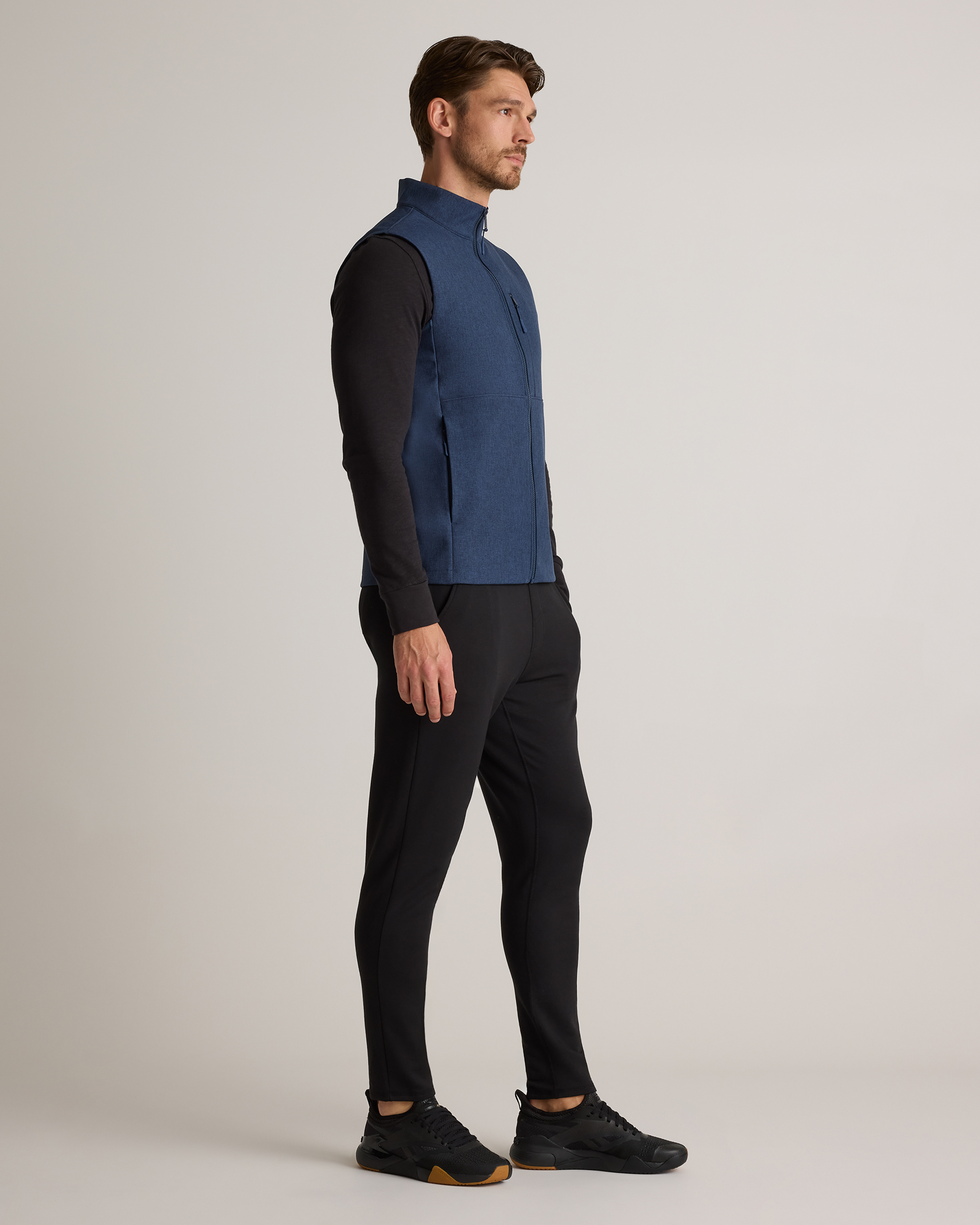 トップス PROFESSIONAL FLEECE VEST S Softshell Fleece-Lined Full-Zip Vest