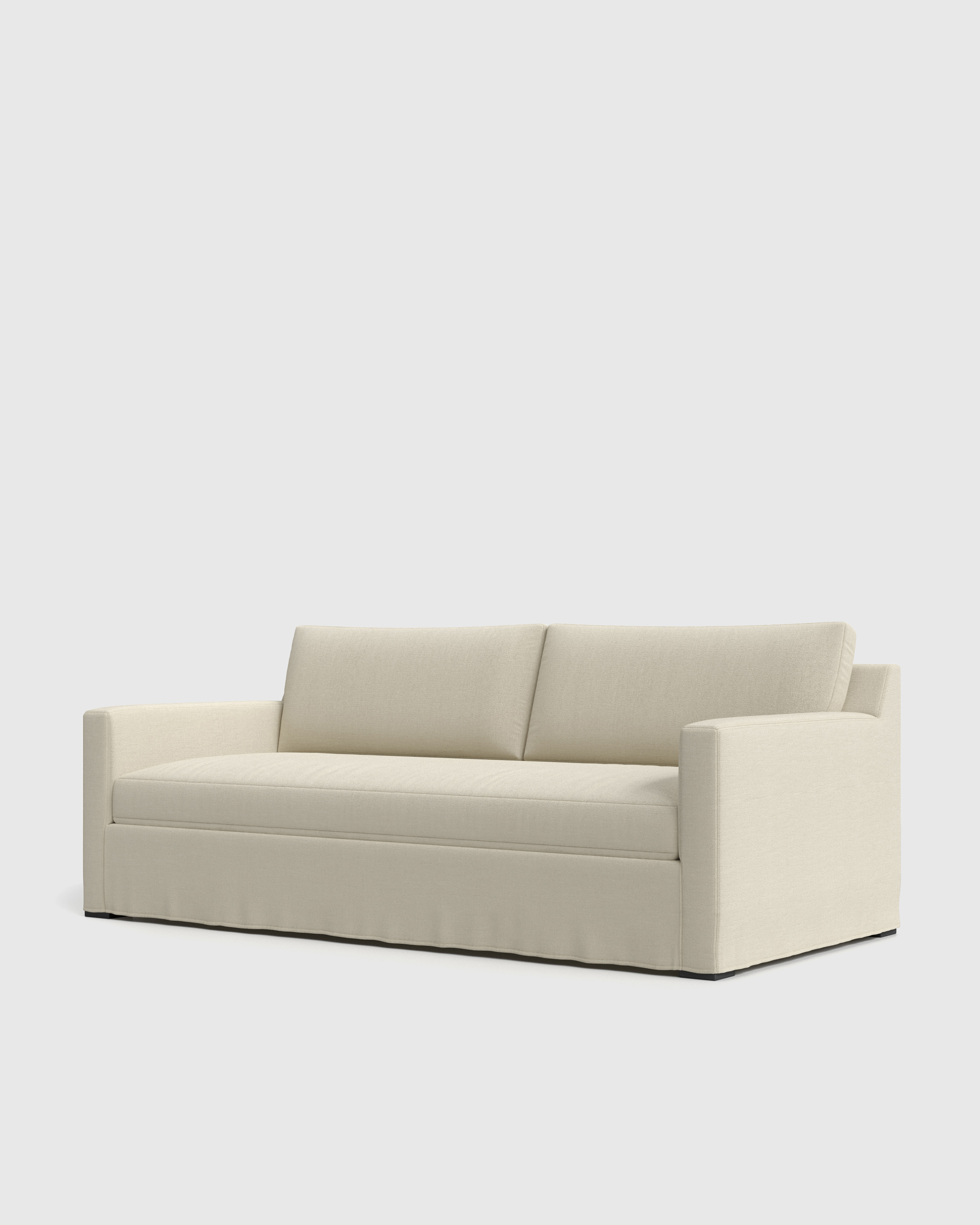 Ellery Performance Linen Slipcover Sofa - Thumbnail 2
