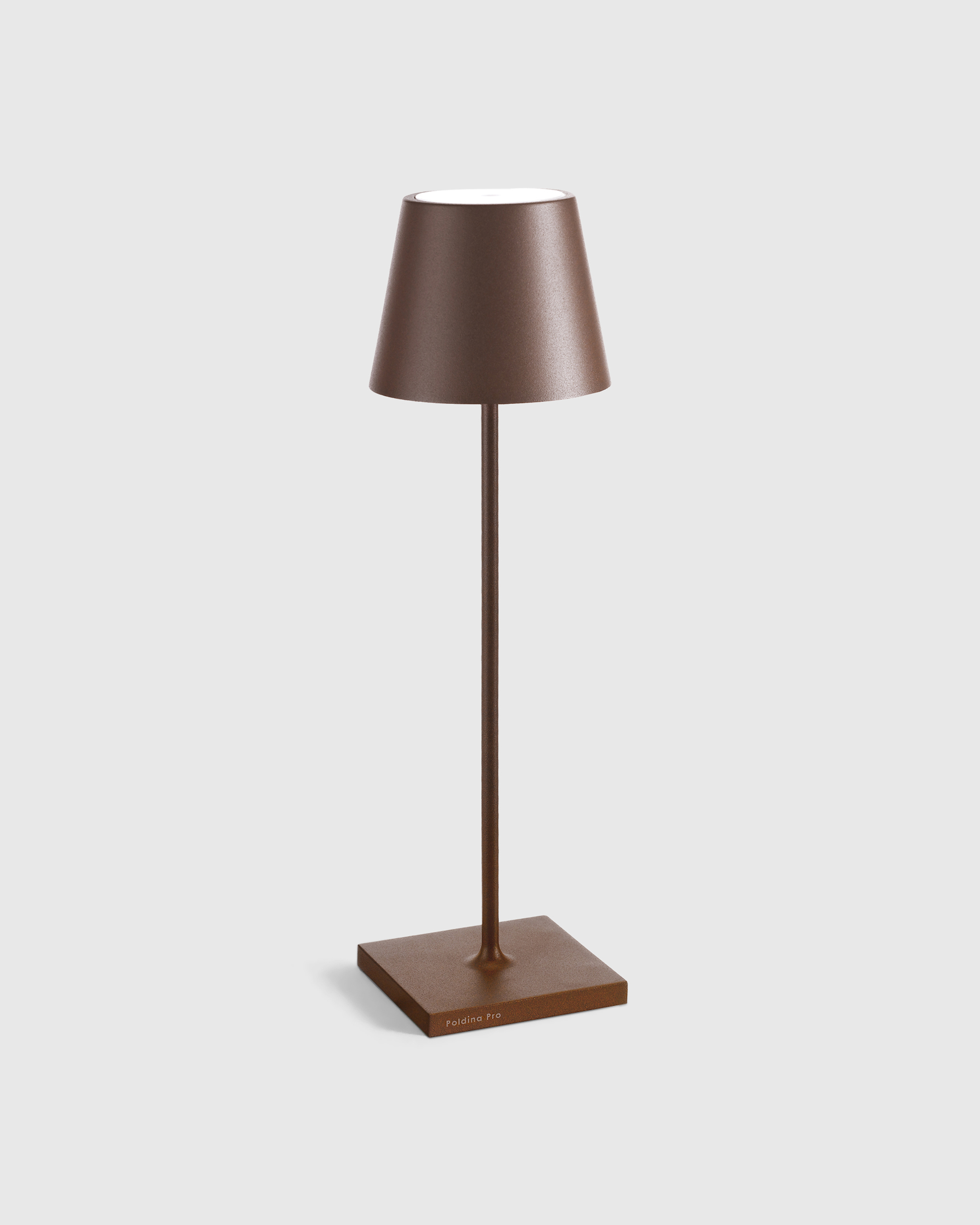 Rust Poldina Pro Rechargeable Table Lamp by Zafferano