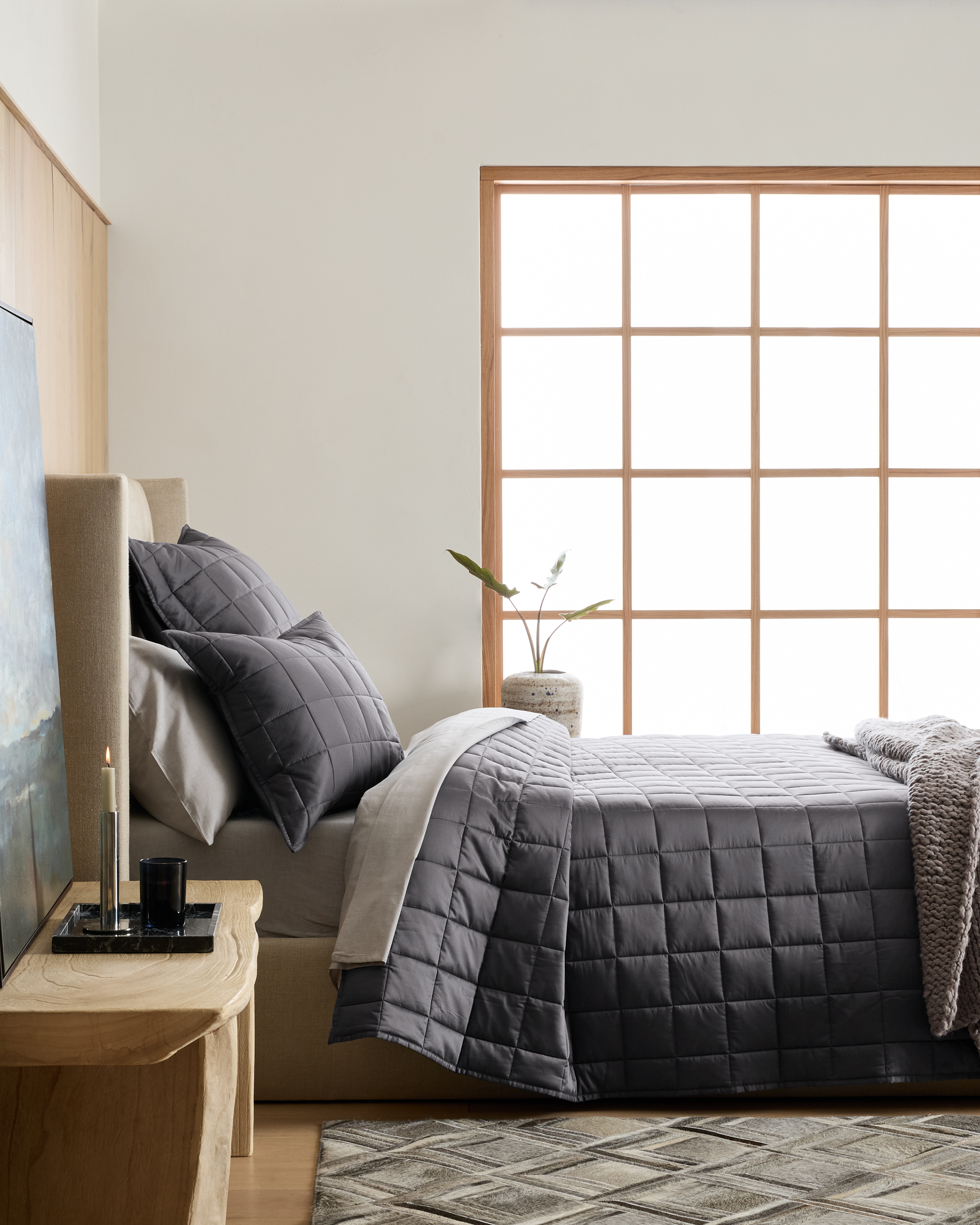 Charcoal Bamboo Box Quilt