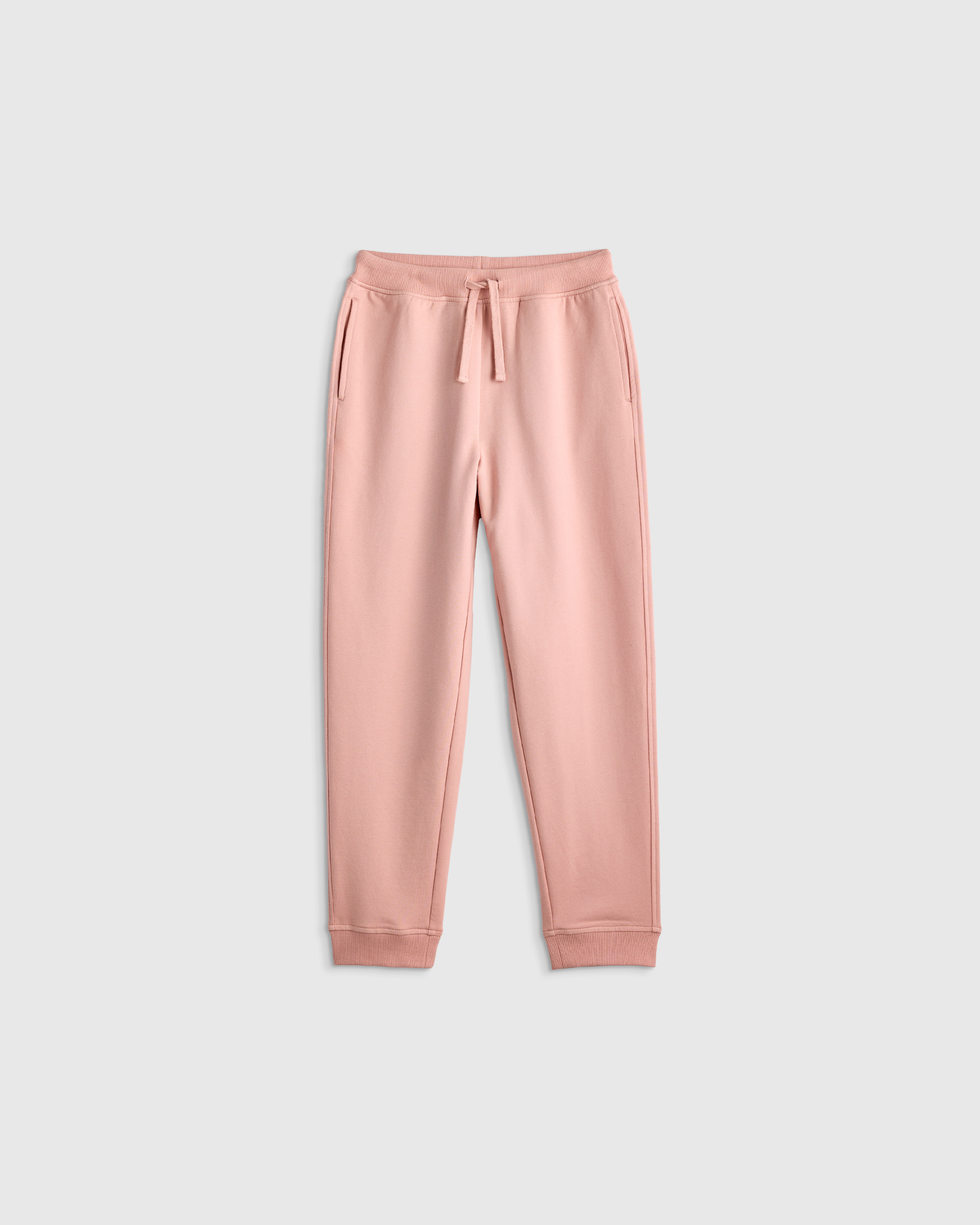 Pink Rose Organic Cotton French Terry Joggers 