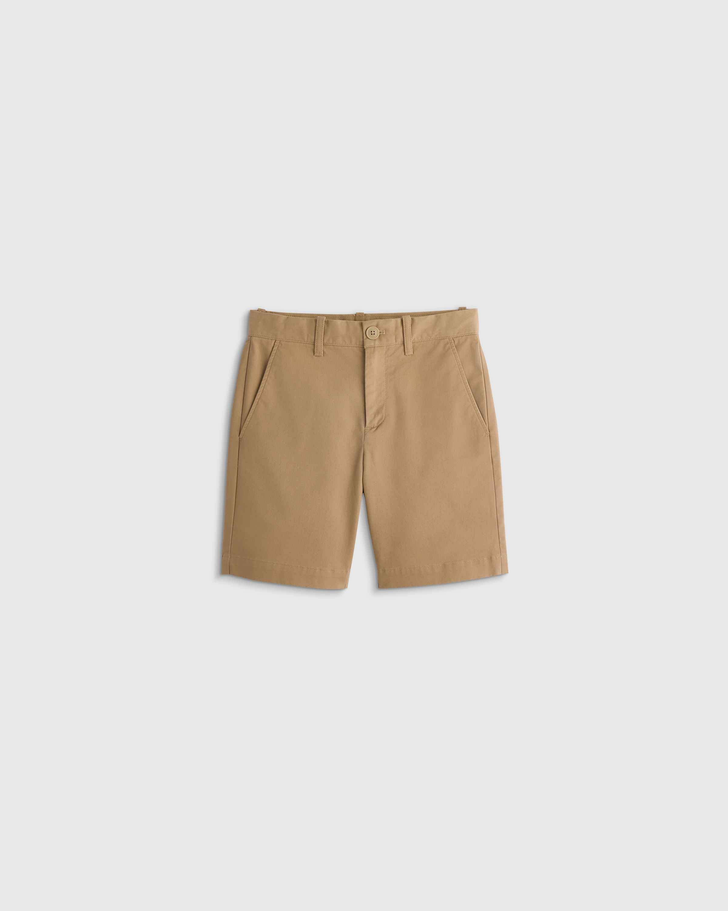 Light Khaki Organic Cotton Stretch Classic Chino Short