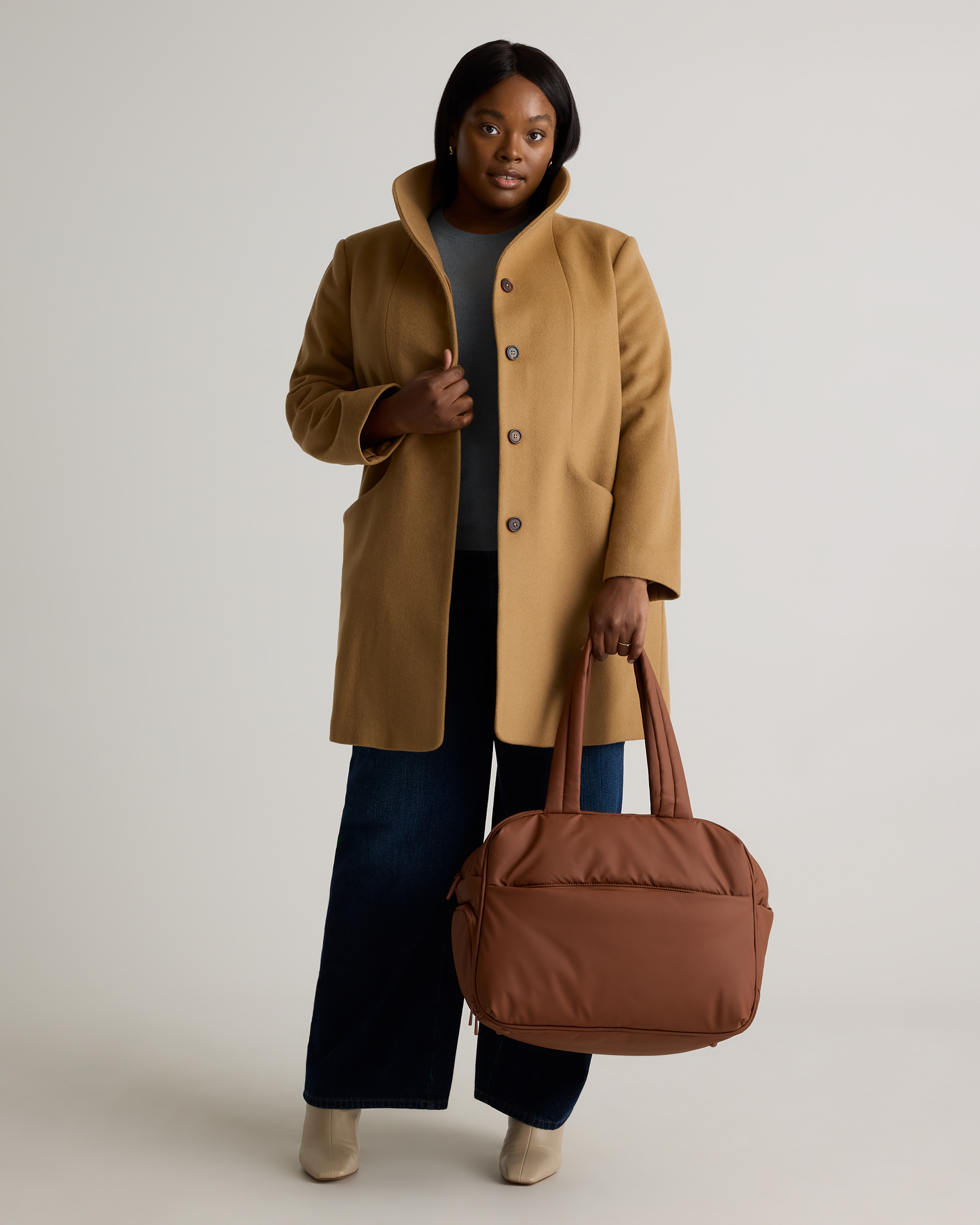Italian Wool Cocoon Coat