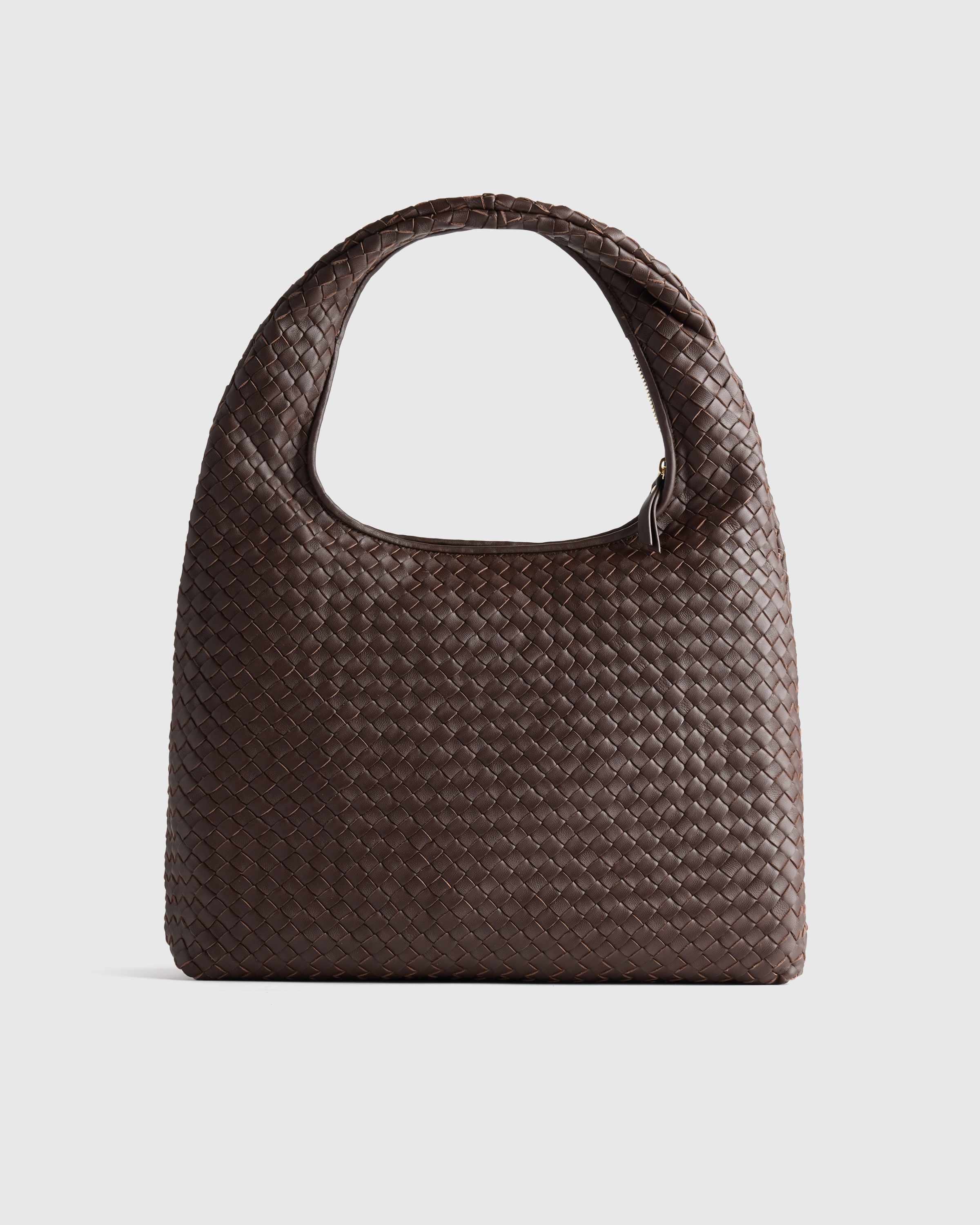 Espresso Brown Elodie Handwoven Shoulder Bag