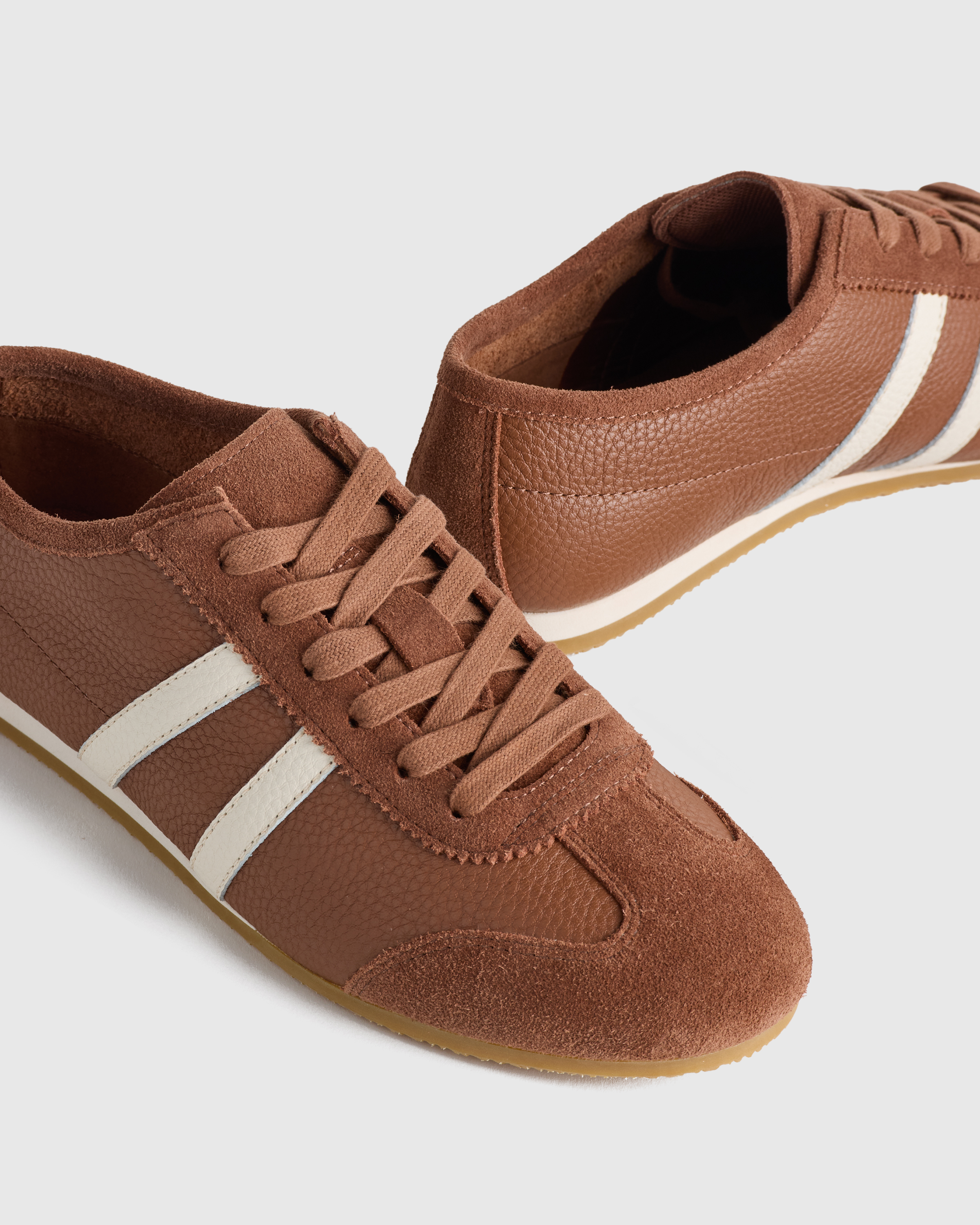 Lavati Brown Italian Leather Sneackers US 11 Silvia Sneakers | Italian Leather Sneakers for Women  main image 4