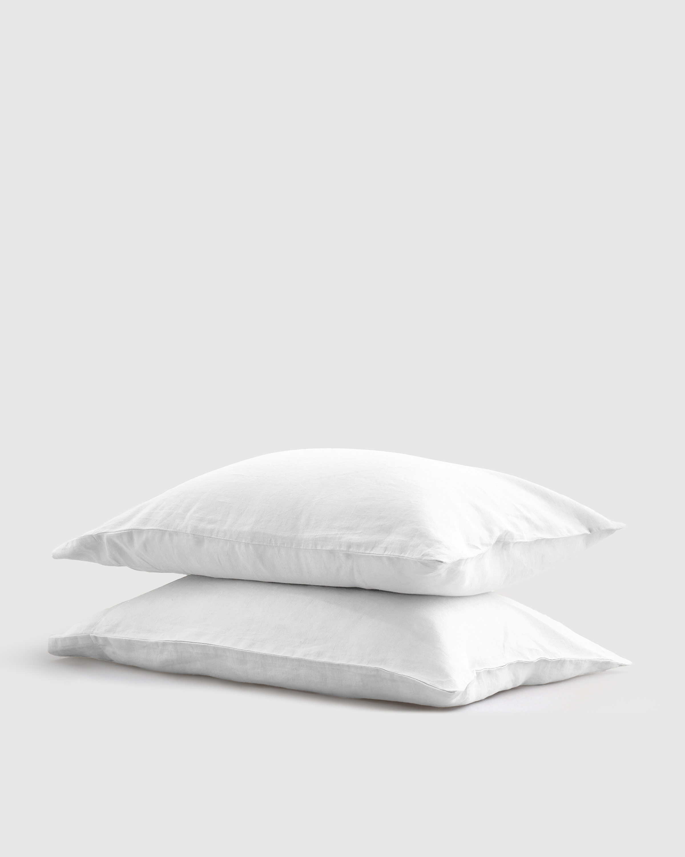 White European Linen Pillowcase Set