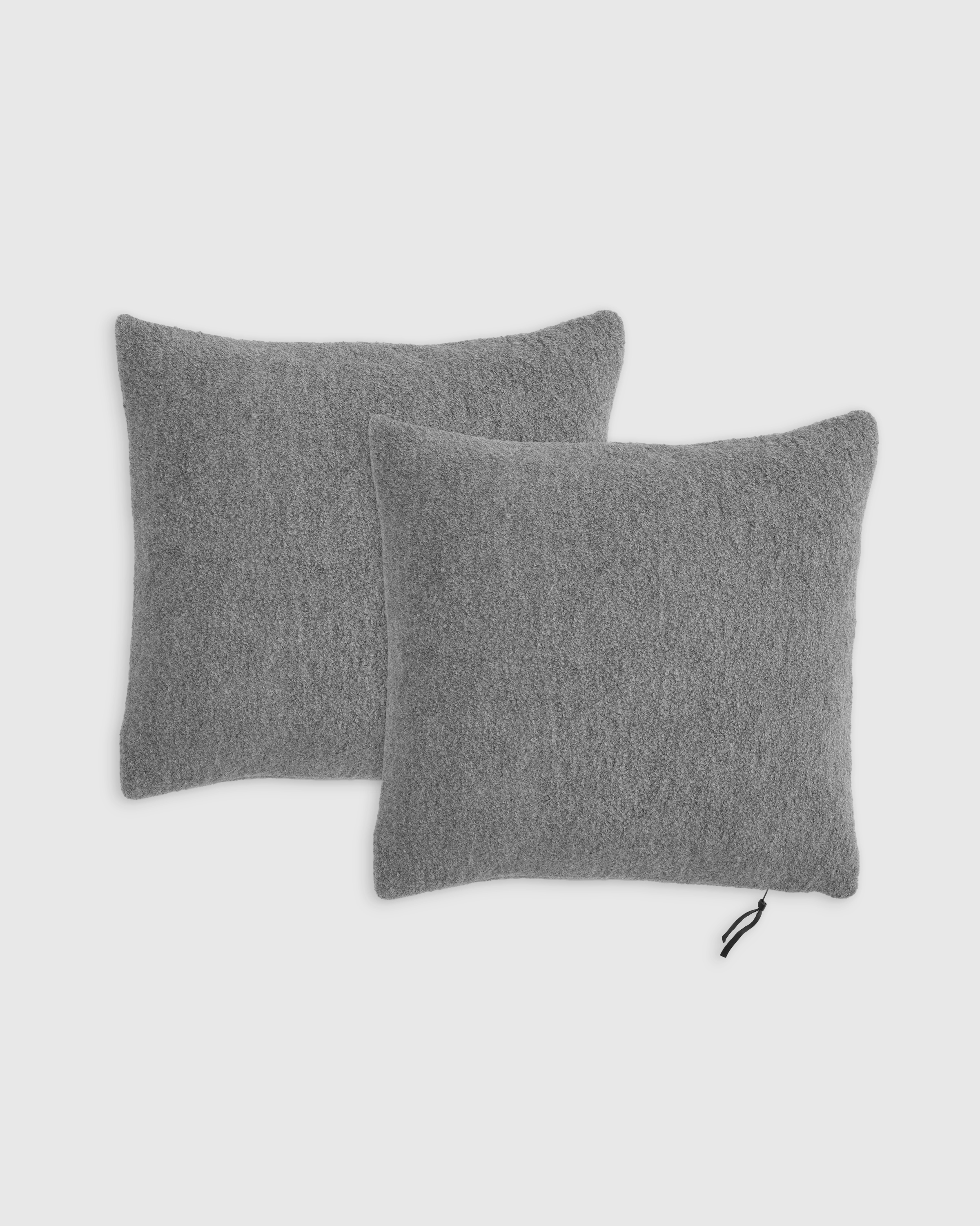 alpaca boucle pillow cover 1pcs 20x20, heather grey