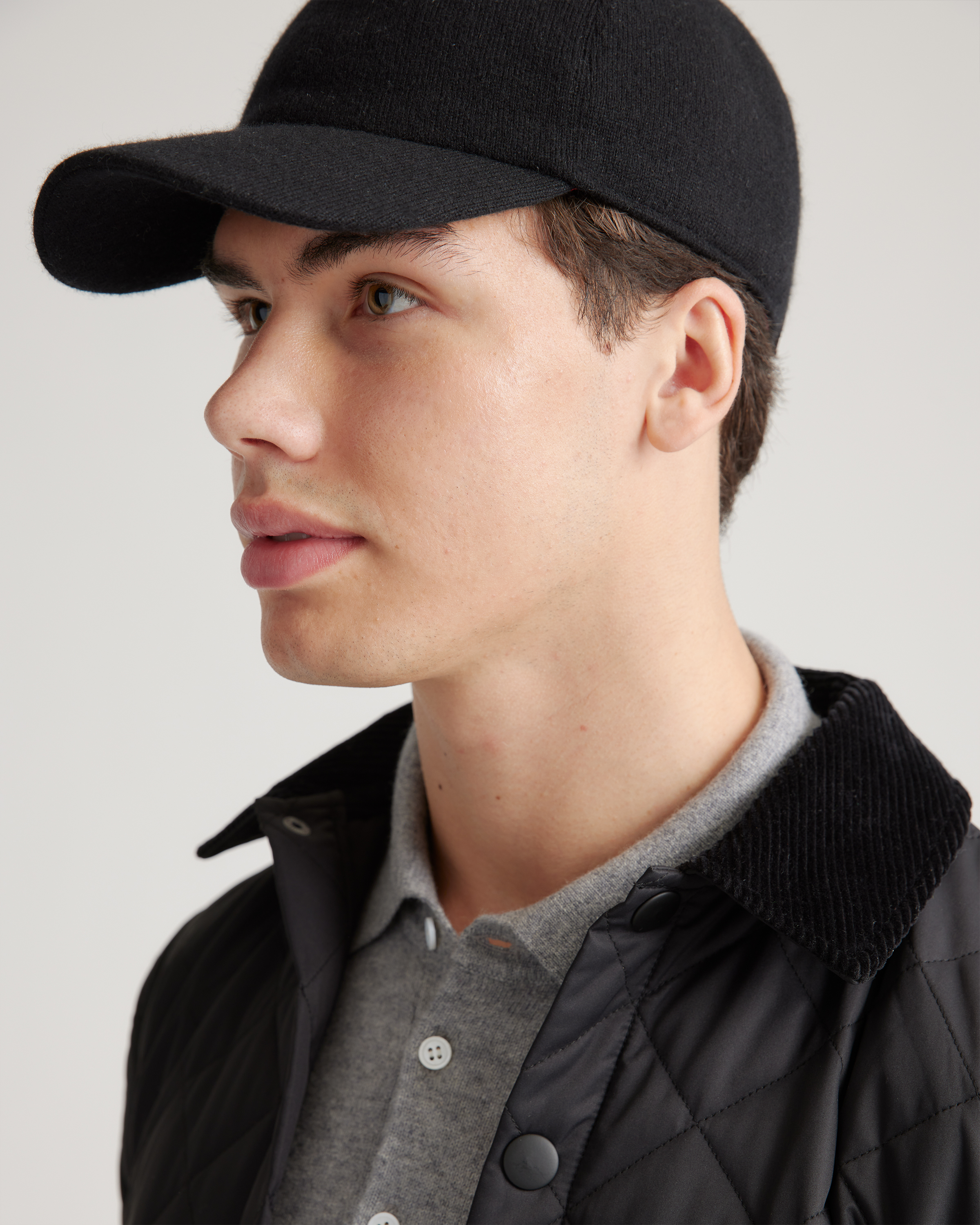 Logoless Cashmere Baseball Cap