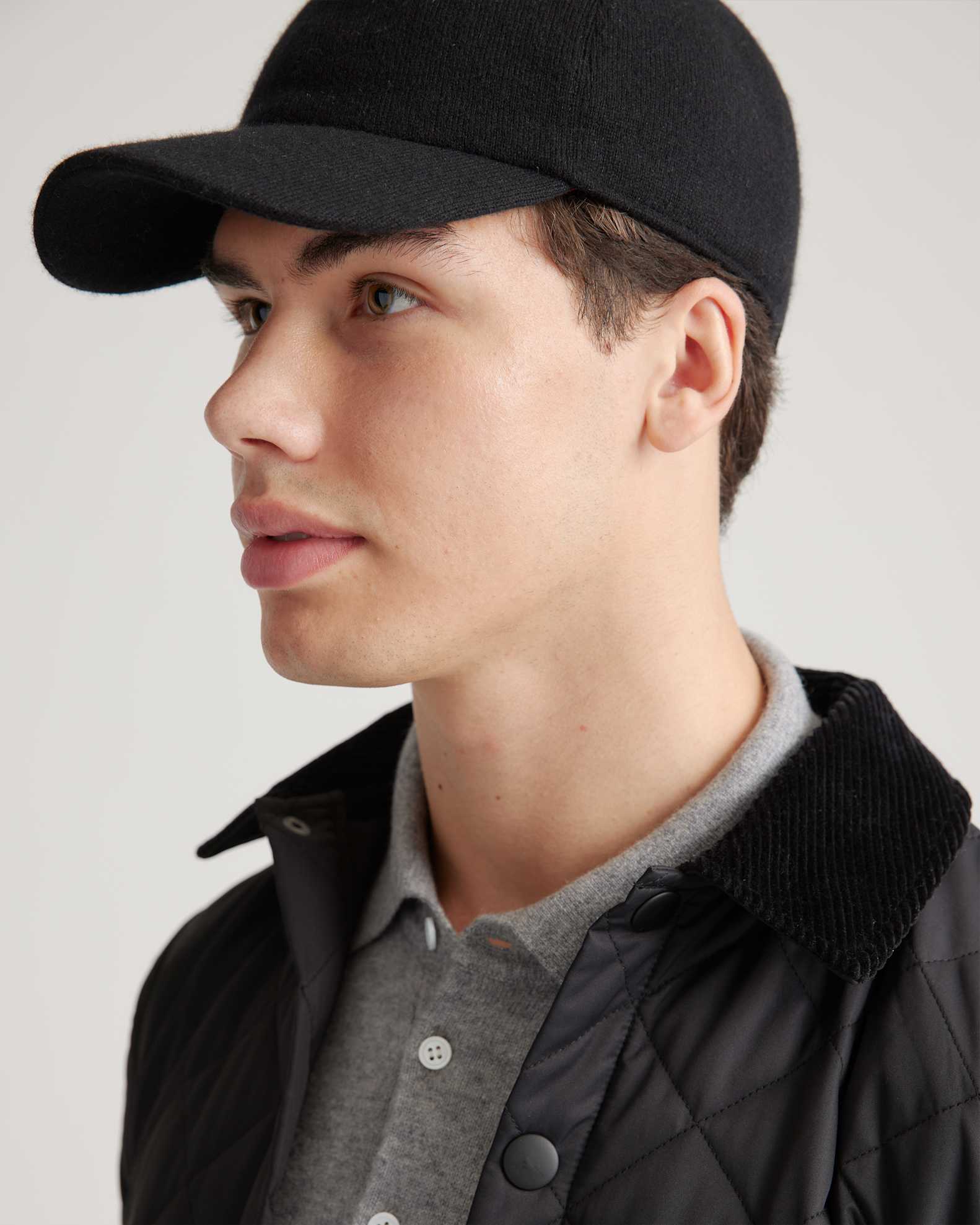 Logoless Cashmere Baseball Cap