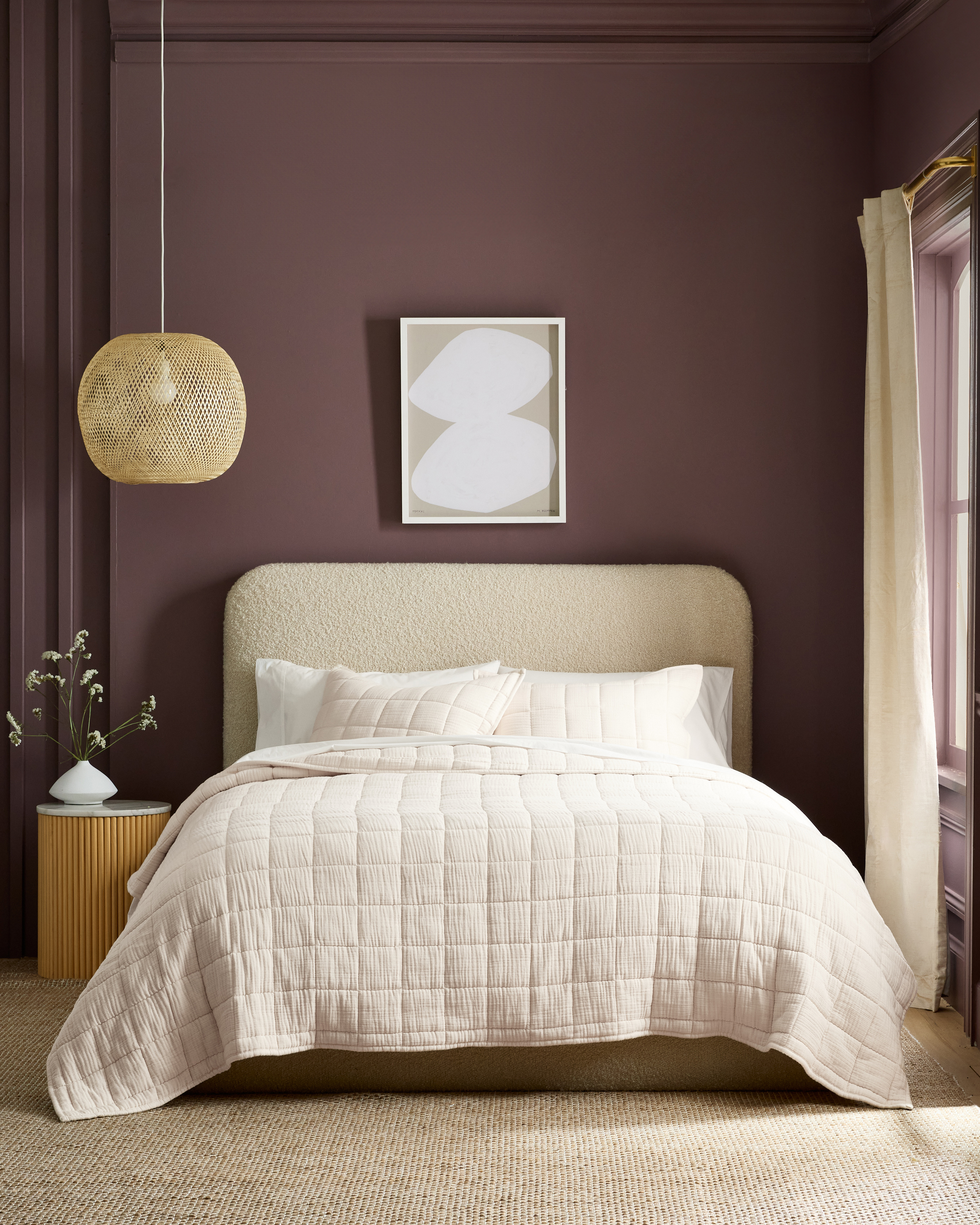 Undyed Organic Airy Gauze Box Quilt Set