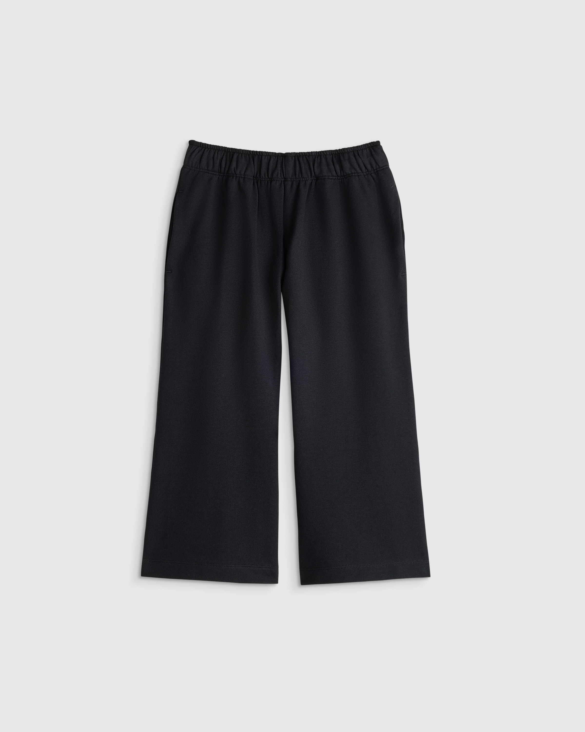 Black Girls Organic Cotton French Terry Wide Leg Pant