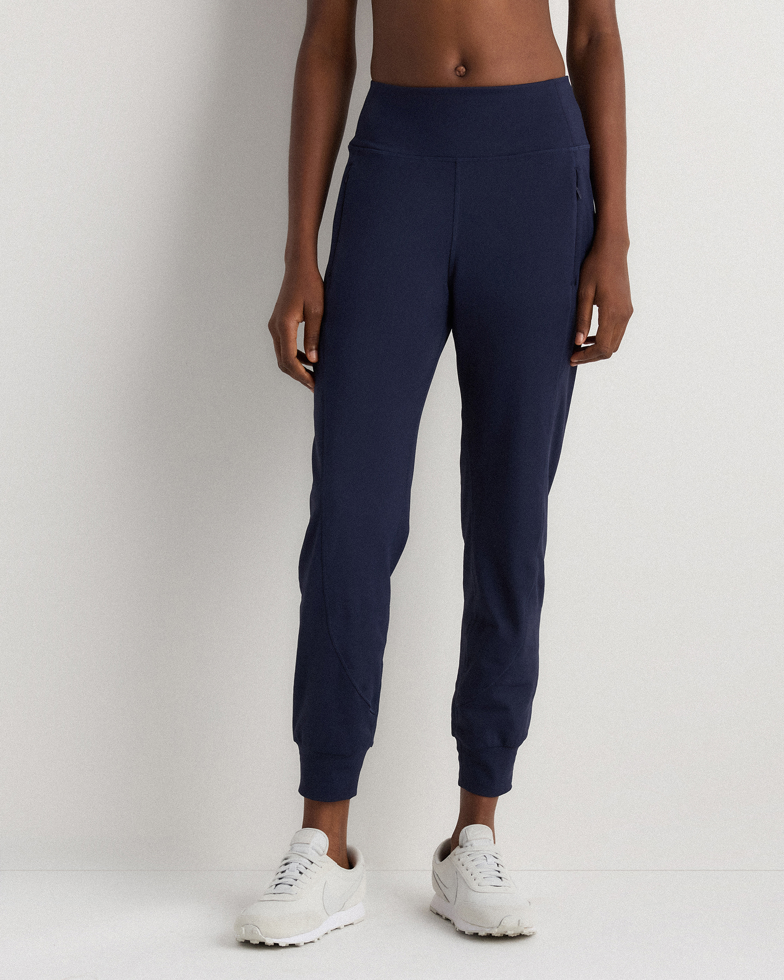 Deep Navy Whistler Mid-Rise Thermal Joggers