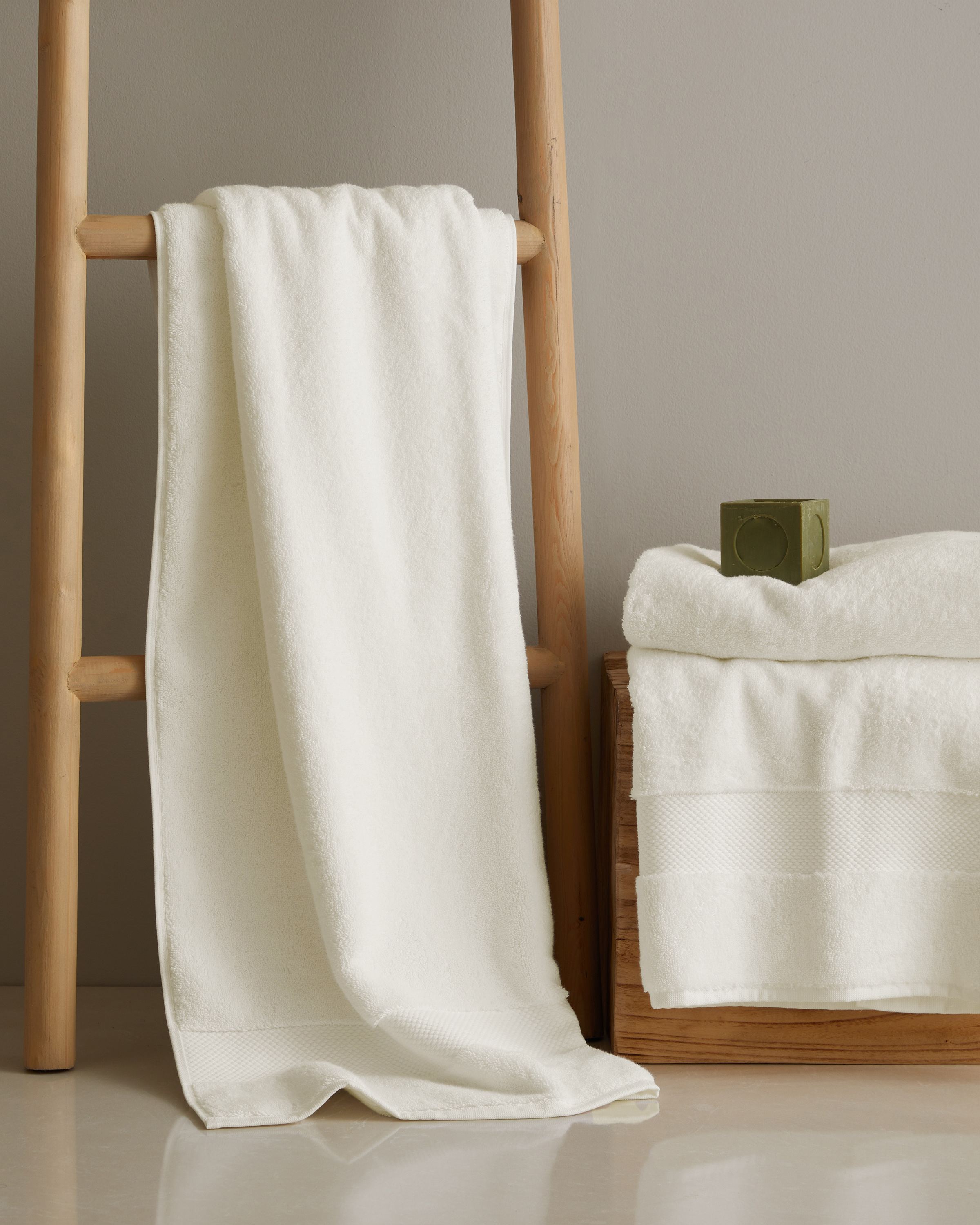 Turkish Ultra Plush Bath Sheet (Set of 2) - Ivory