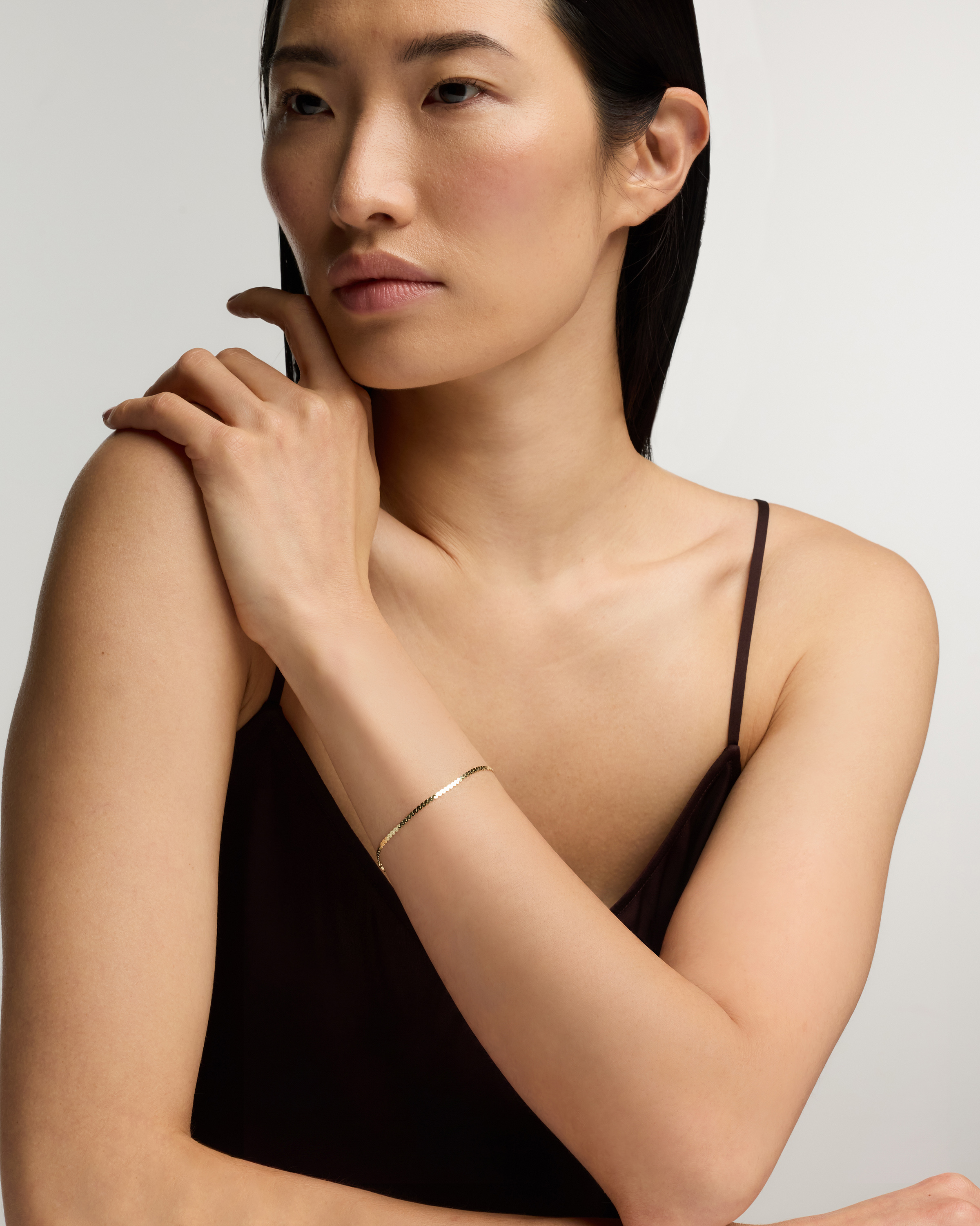 14K Gold Serpentine Chain Bracelet - thumbnail 4