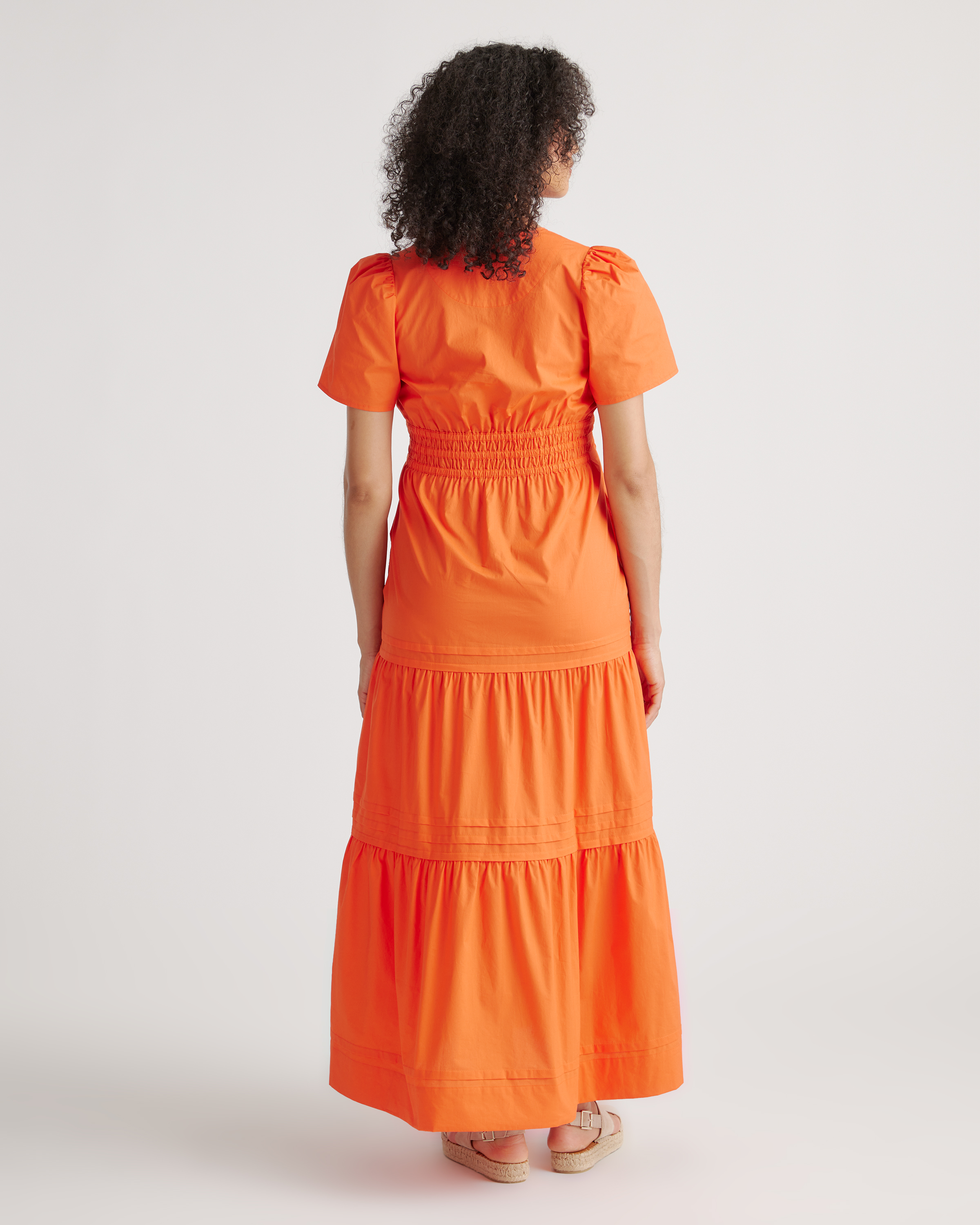 dropped waist maternity dress Angel Maternity Lana Maternity Tiered Dress in Green main image 1