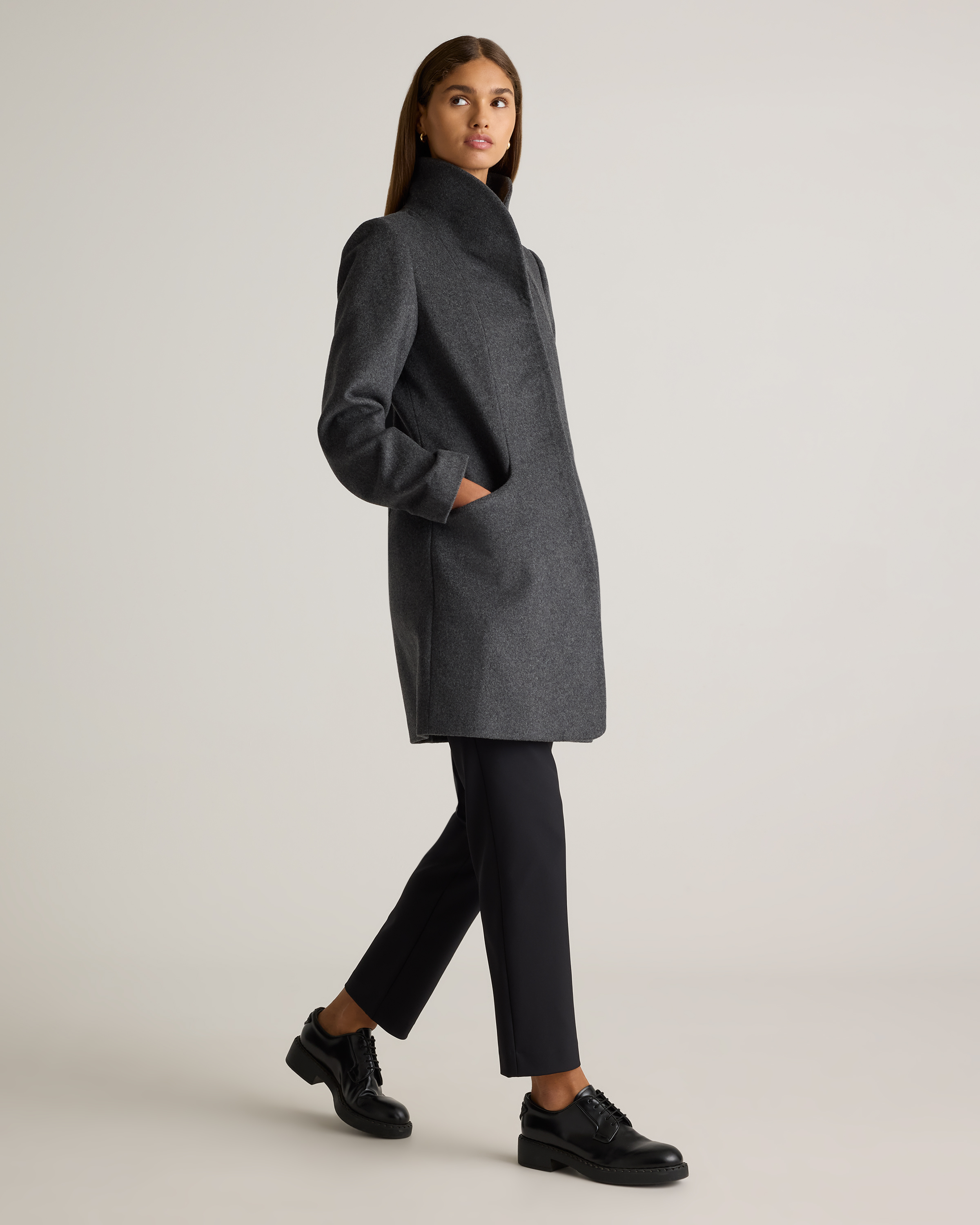Italian Wool Cocoon Coat
