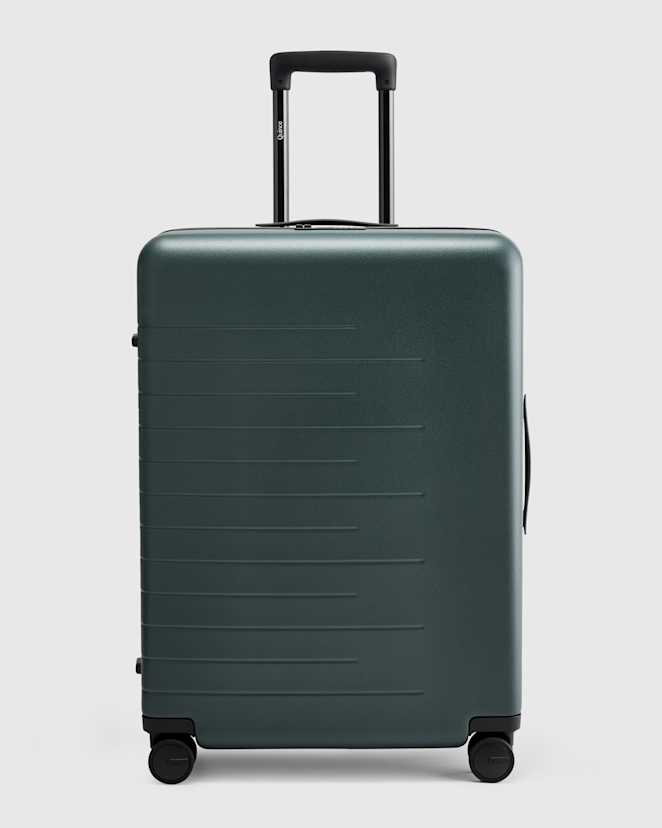 Dark Green Expandable Large Check-In Suitcase