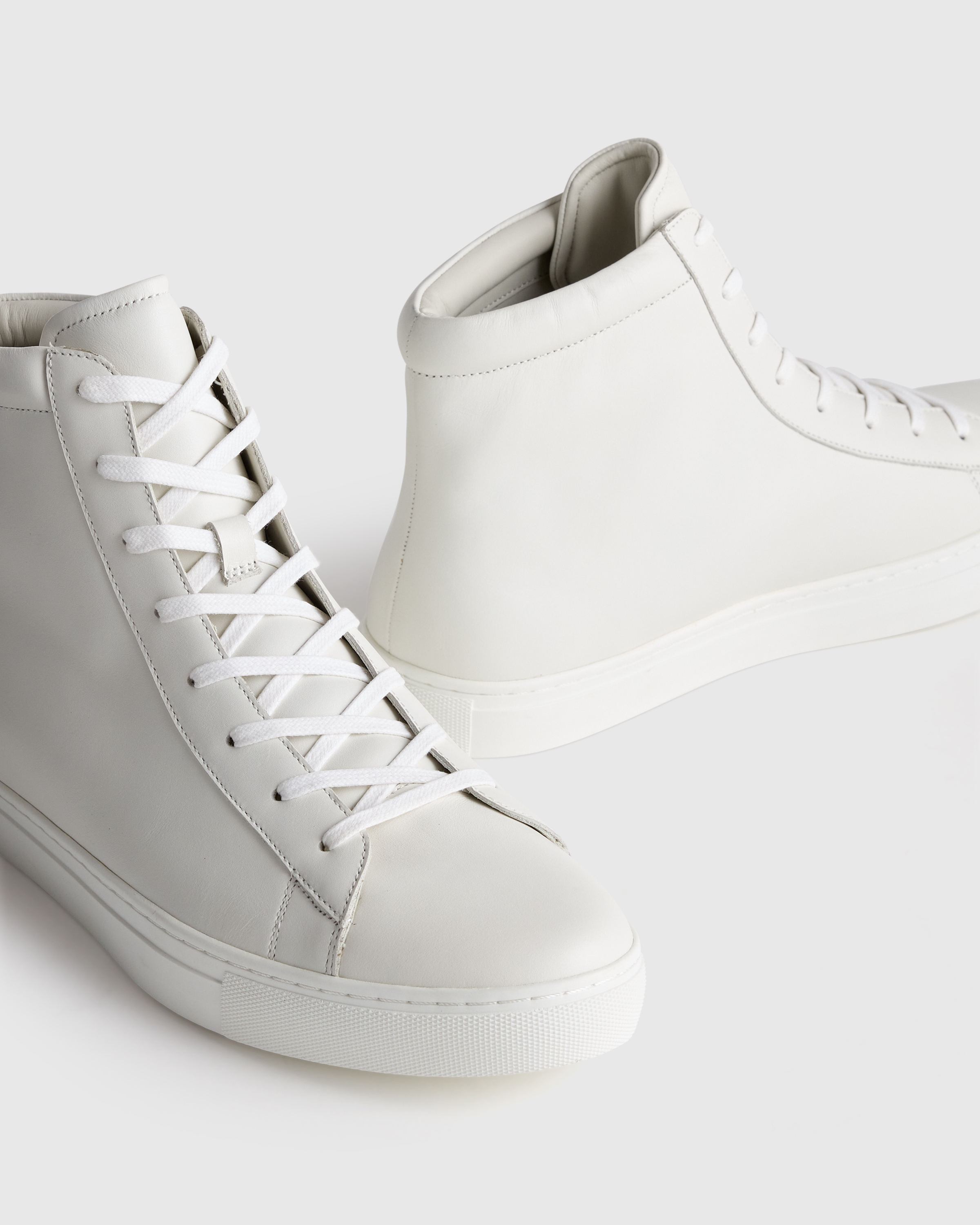 Italian leather high tops (Limited edition) Black Soul II White | Grey | Python | Limited Edition  main image 4