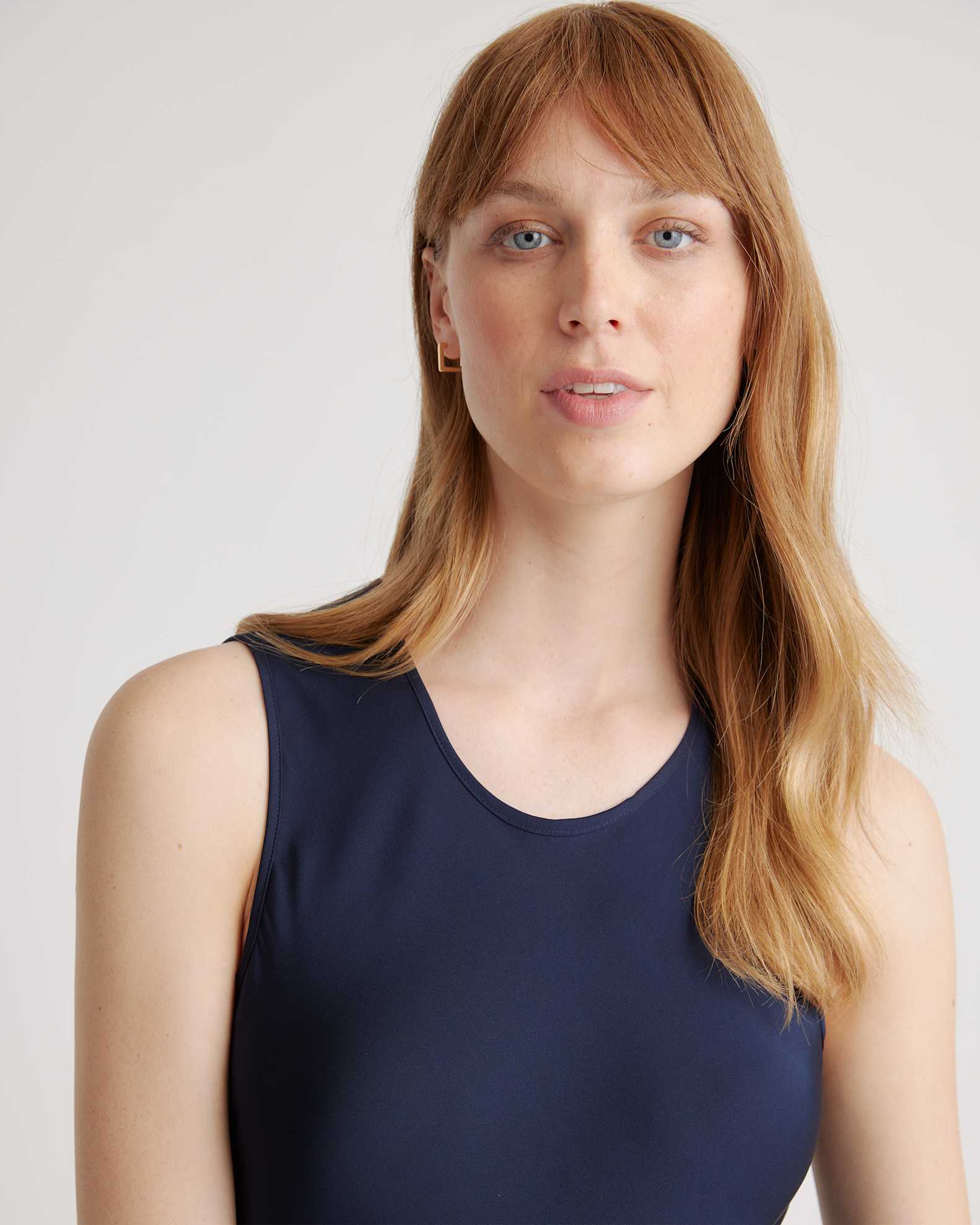 navy blue tank top dress Beyond Yoga Women's Sport Active Ace Pleated Dress Blue XL