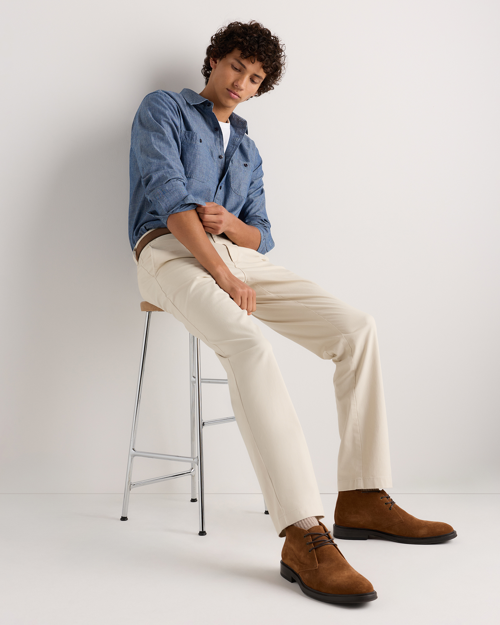 Men's Organic Cotton Stretch Chino Pants - Straight