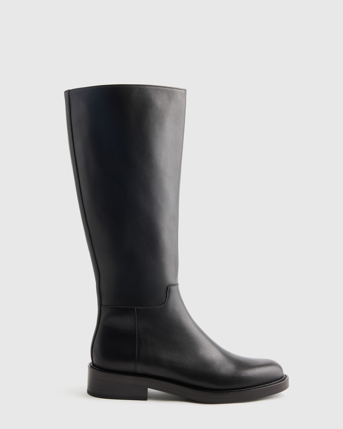 Quince Italian Leather Riding Boots in Black