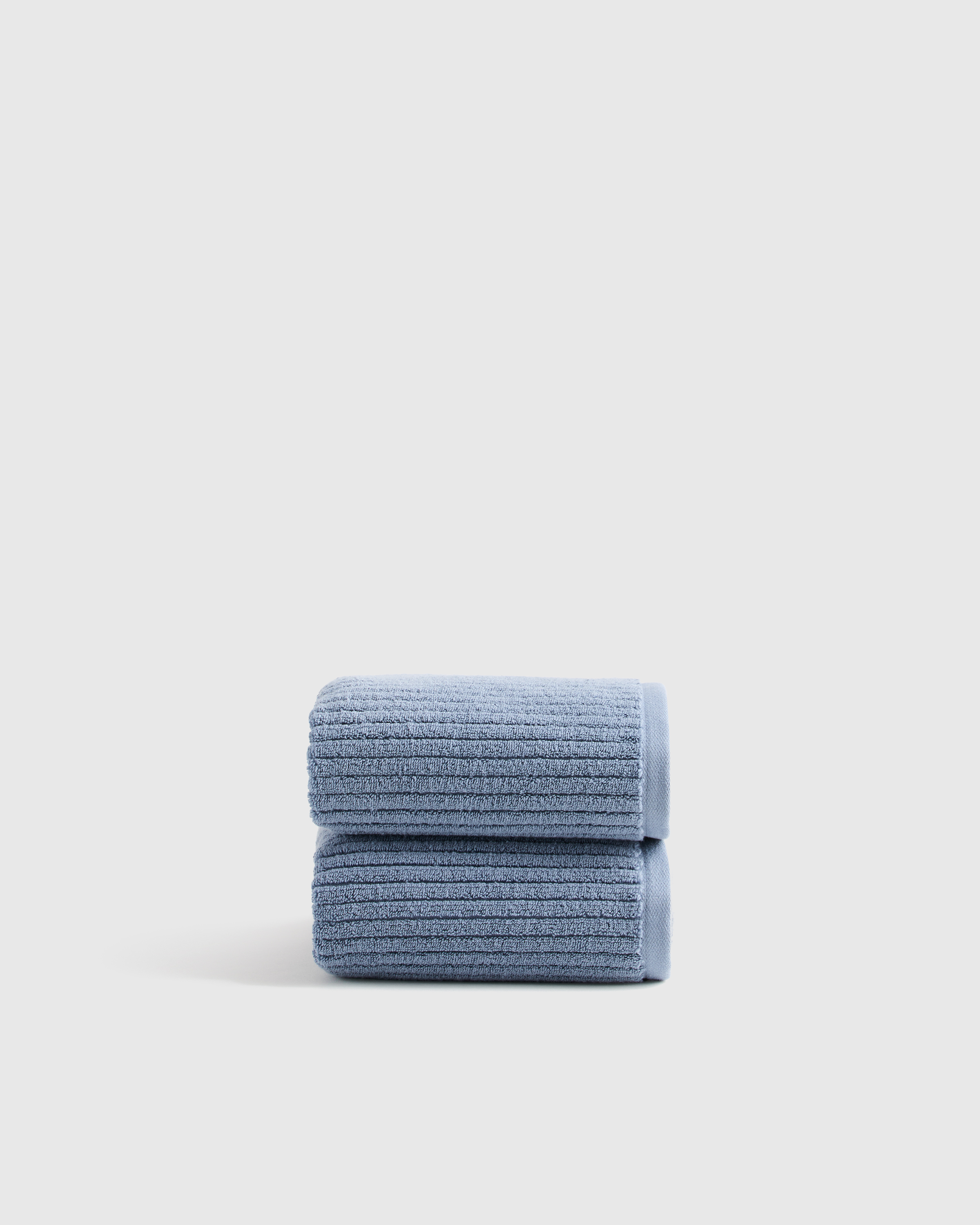 Ribbed Organic Turkish Cotton Hand Towel (Set of 2)