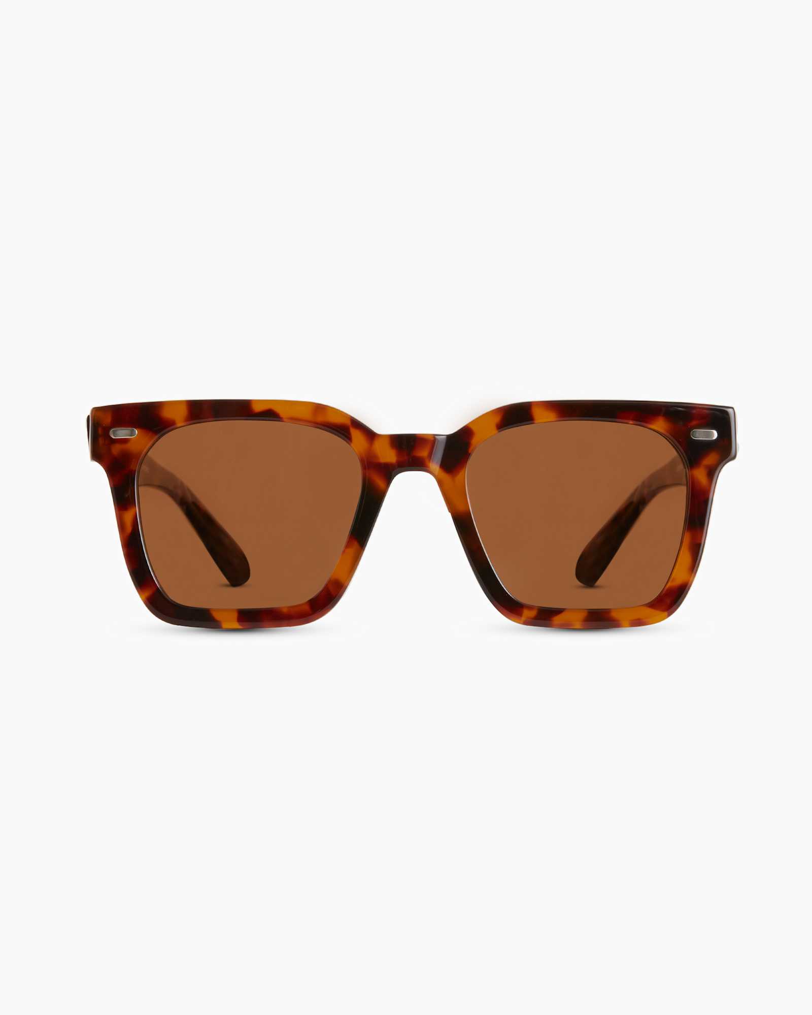 Tortoise Shell Riley Frames Riley Polarized Acetate Sunglasses in Ginger Tortoise with Brown lens