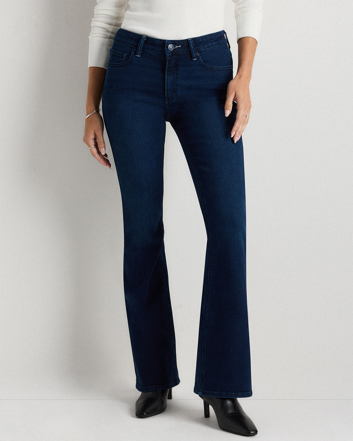 Luna Stretch Flare Jeans - Main Image