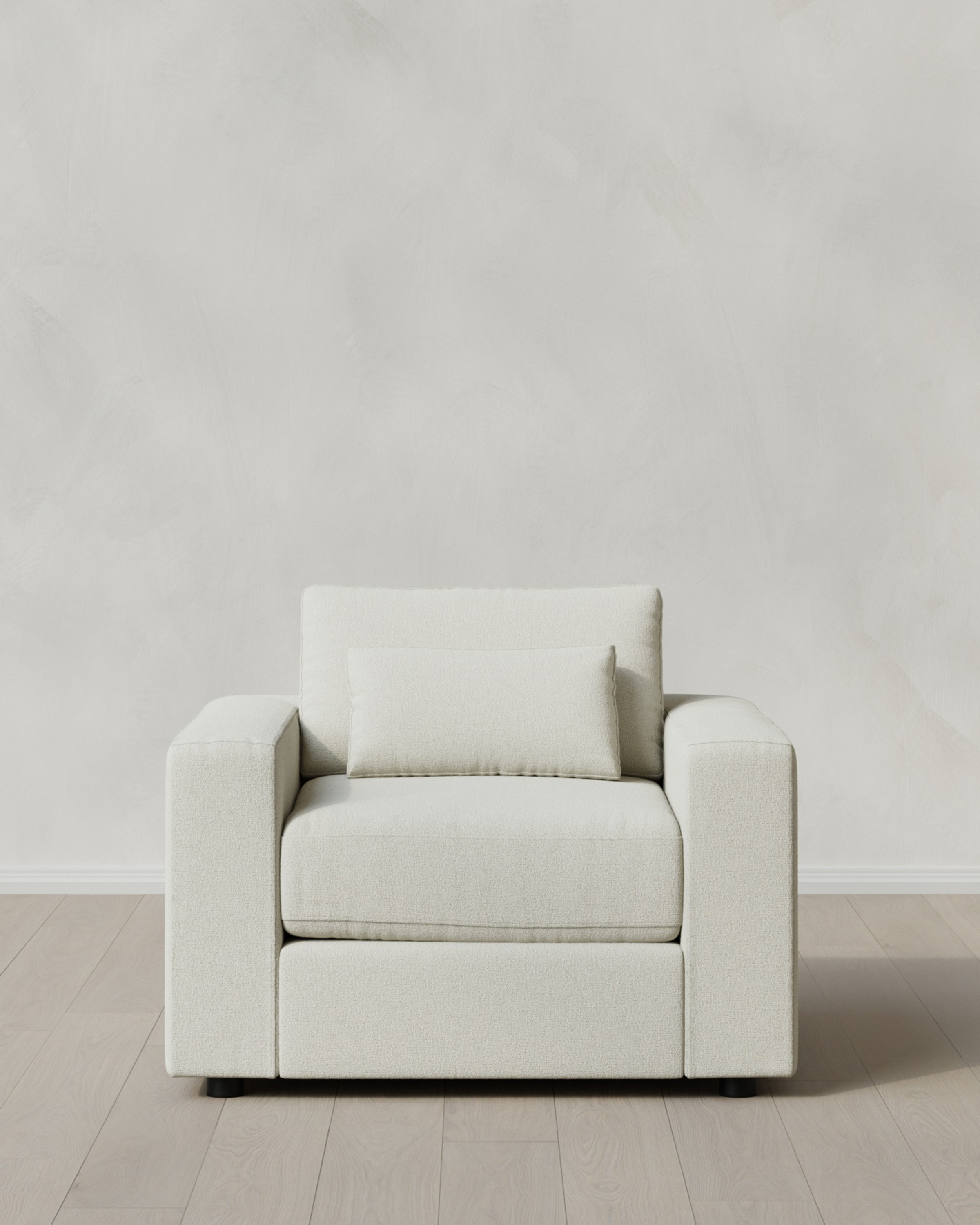 Ivory Ashford Deep Seat Chair and a Half in Performance Basketweave