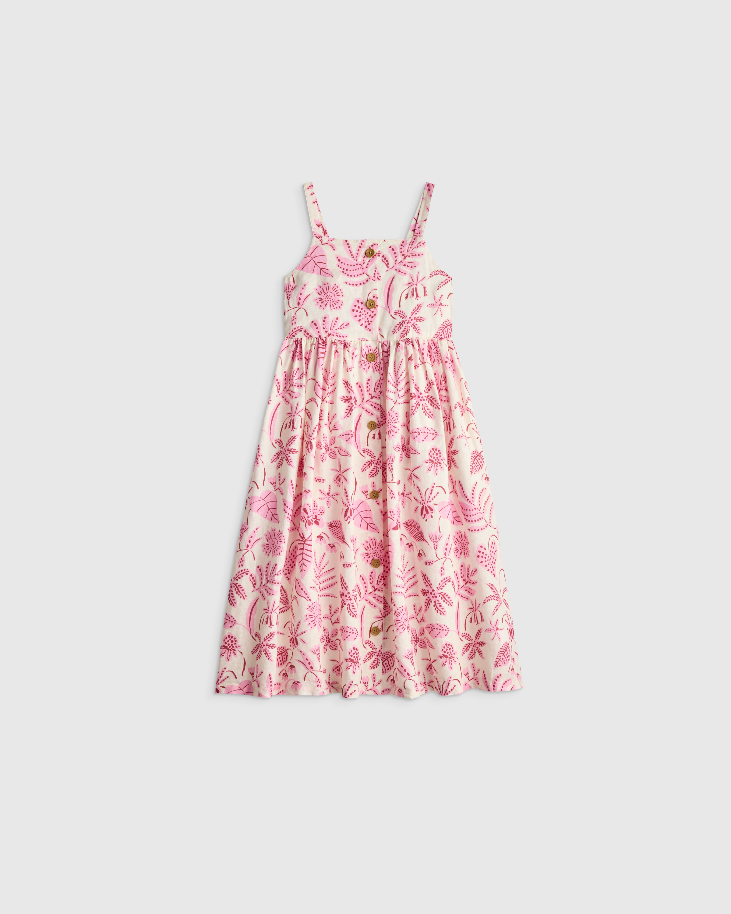 Orchid Palms TODDLER Girls Sleeveless Linen Dress